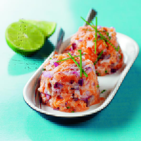 Tartar de salmón