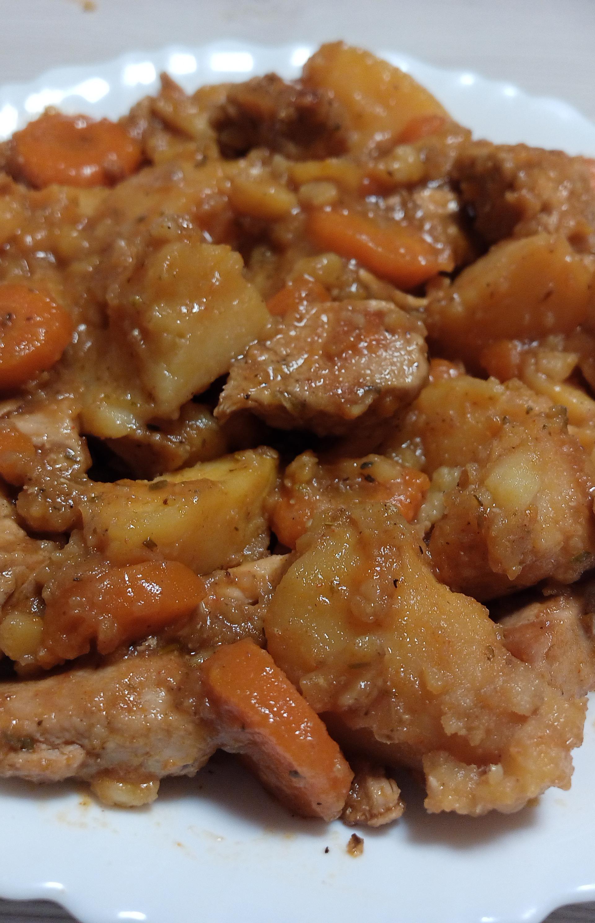 Poulet pomme de terre carotte - Recette Cookeo | Moulinex