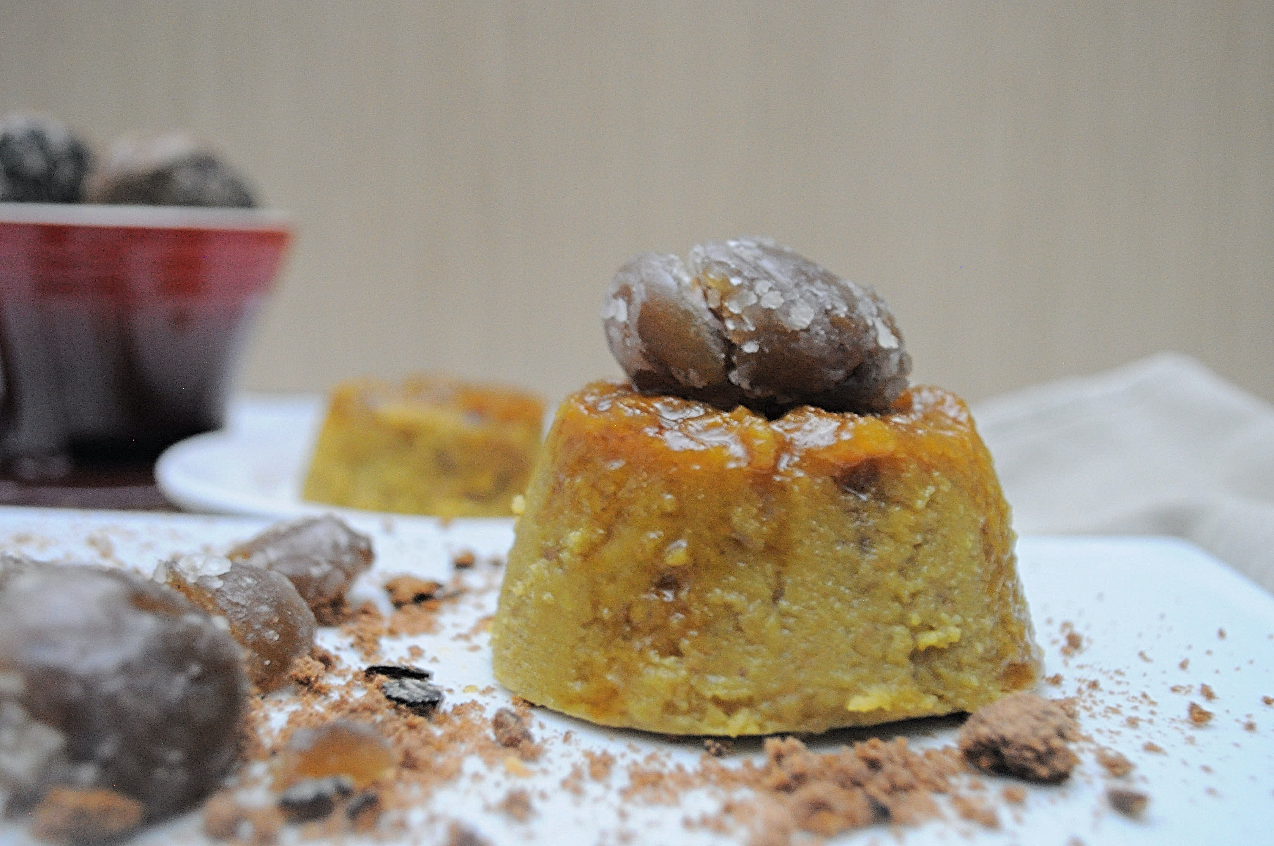 Budino ai marroni canditi