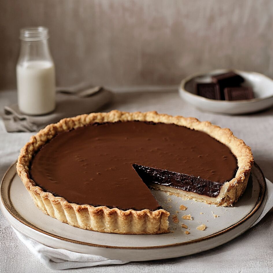 Schokotarte mit gesalzenem Karamell