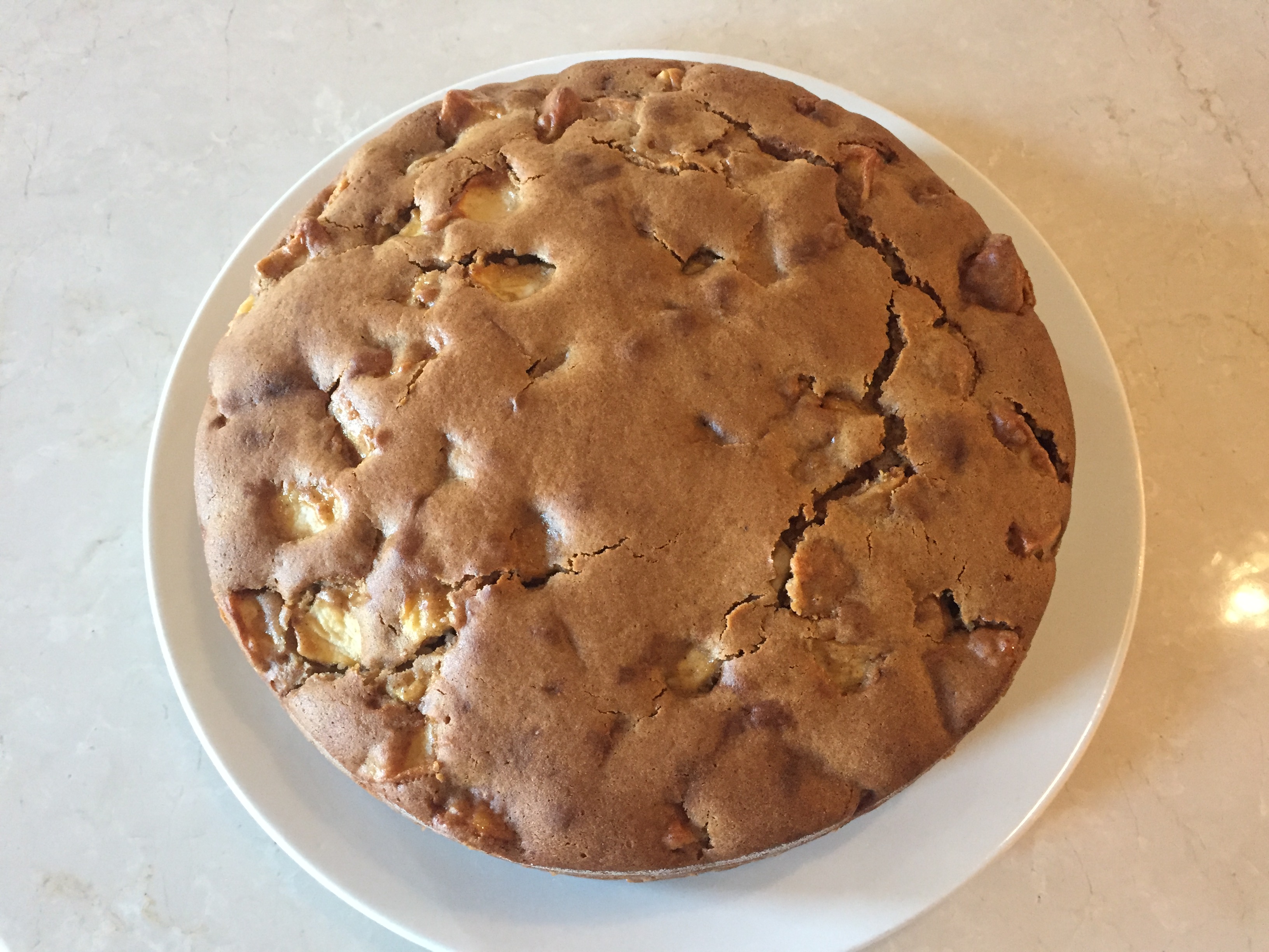 Torta di mele con farina di castagne