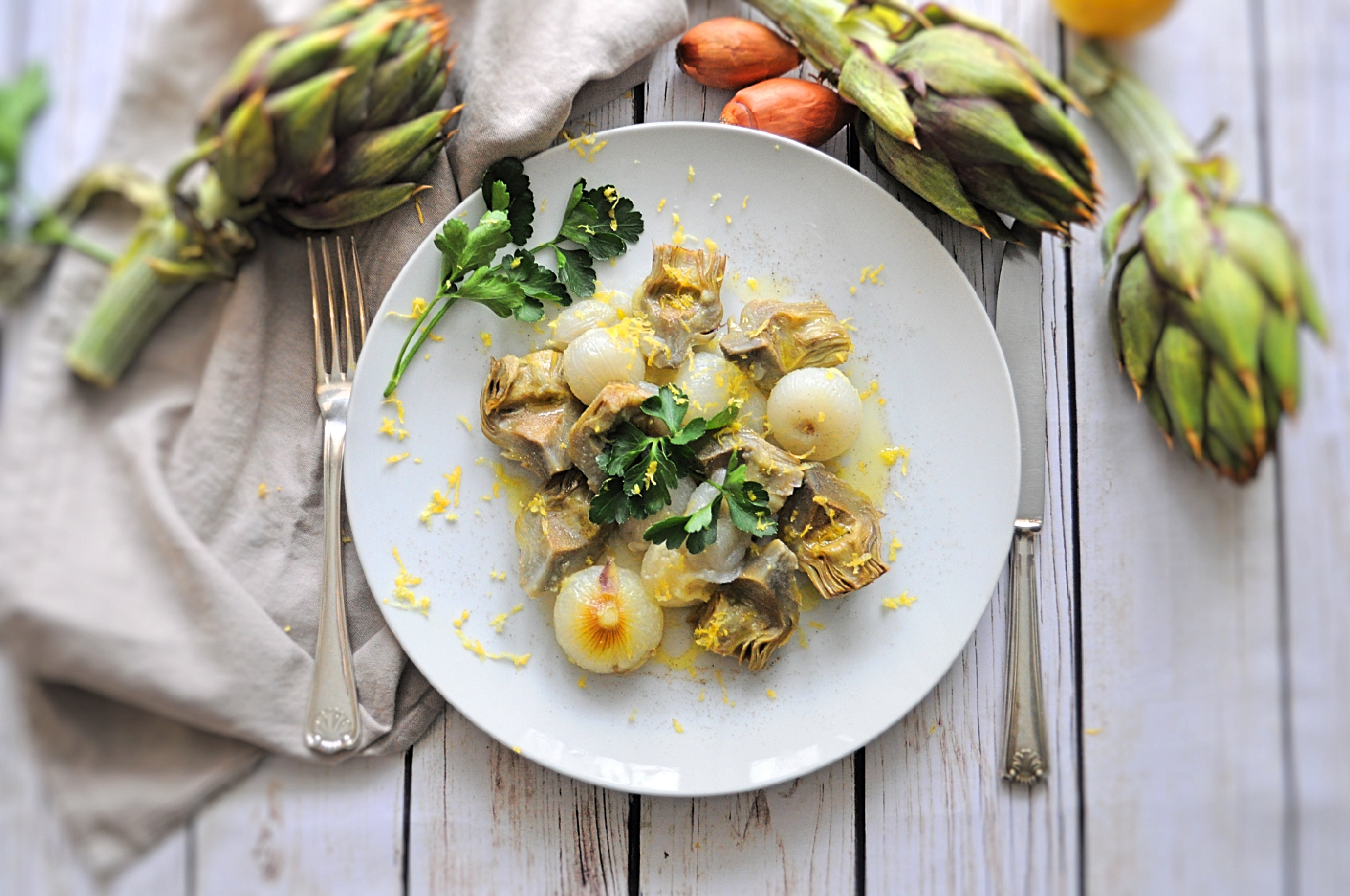 Carciofi e cipolline