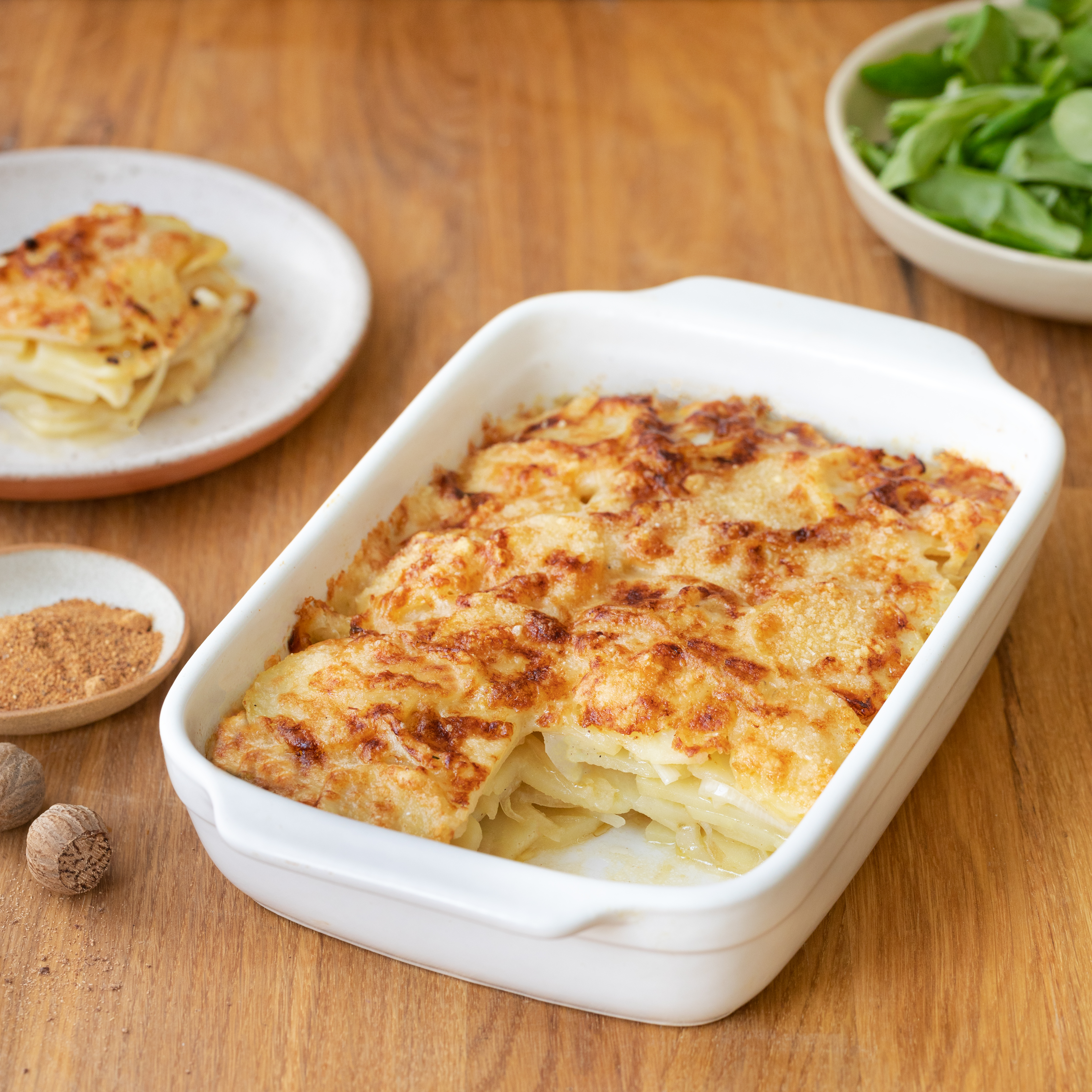 Batatas gratinadas