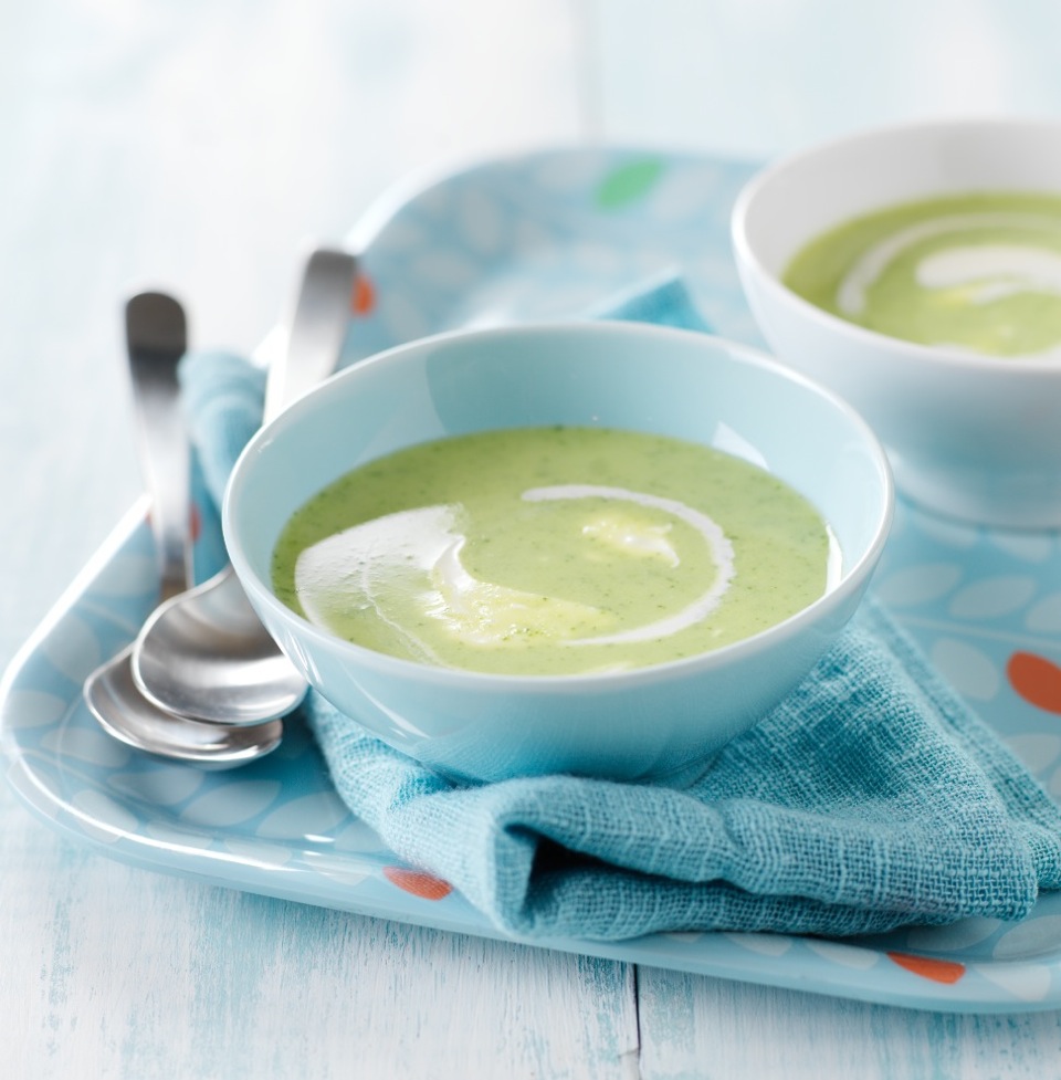 Creme aveludado de curgete com queijo