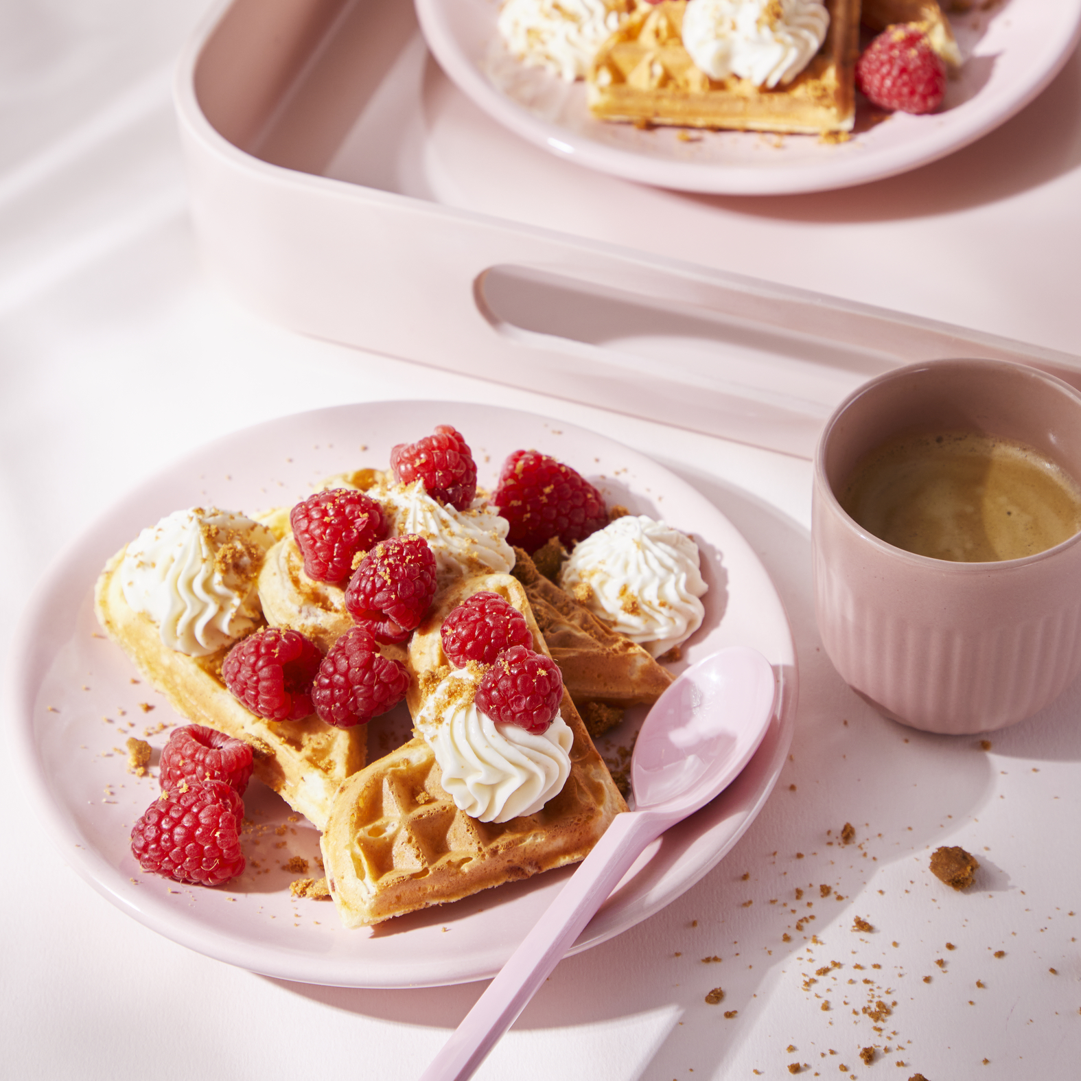Käsekuchen-Herzwaffeln