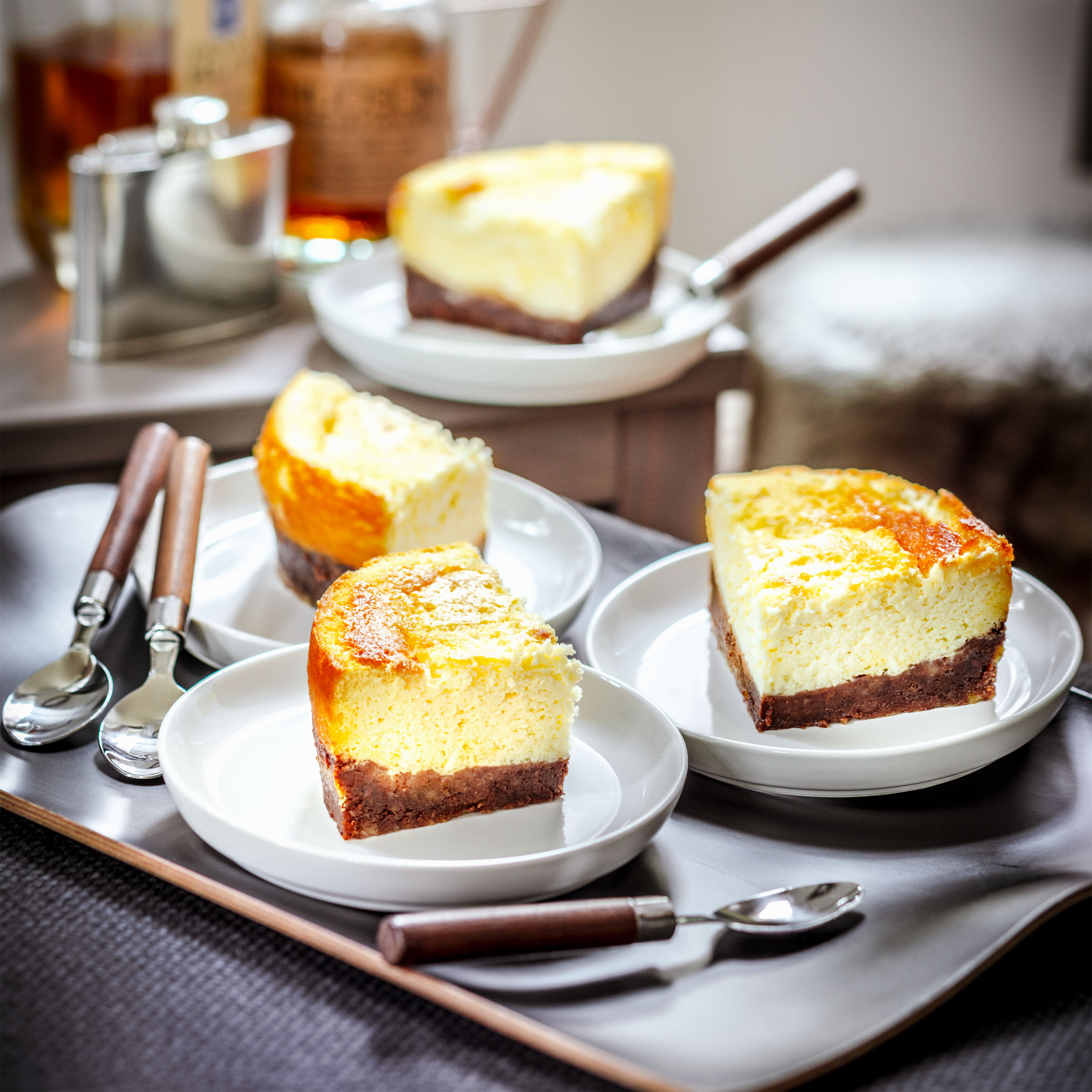 Pastel de queso con cookies