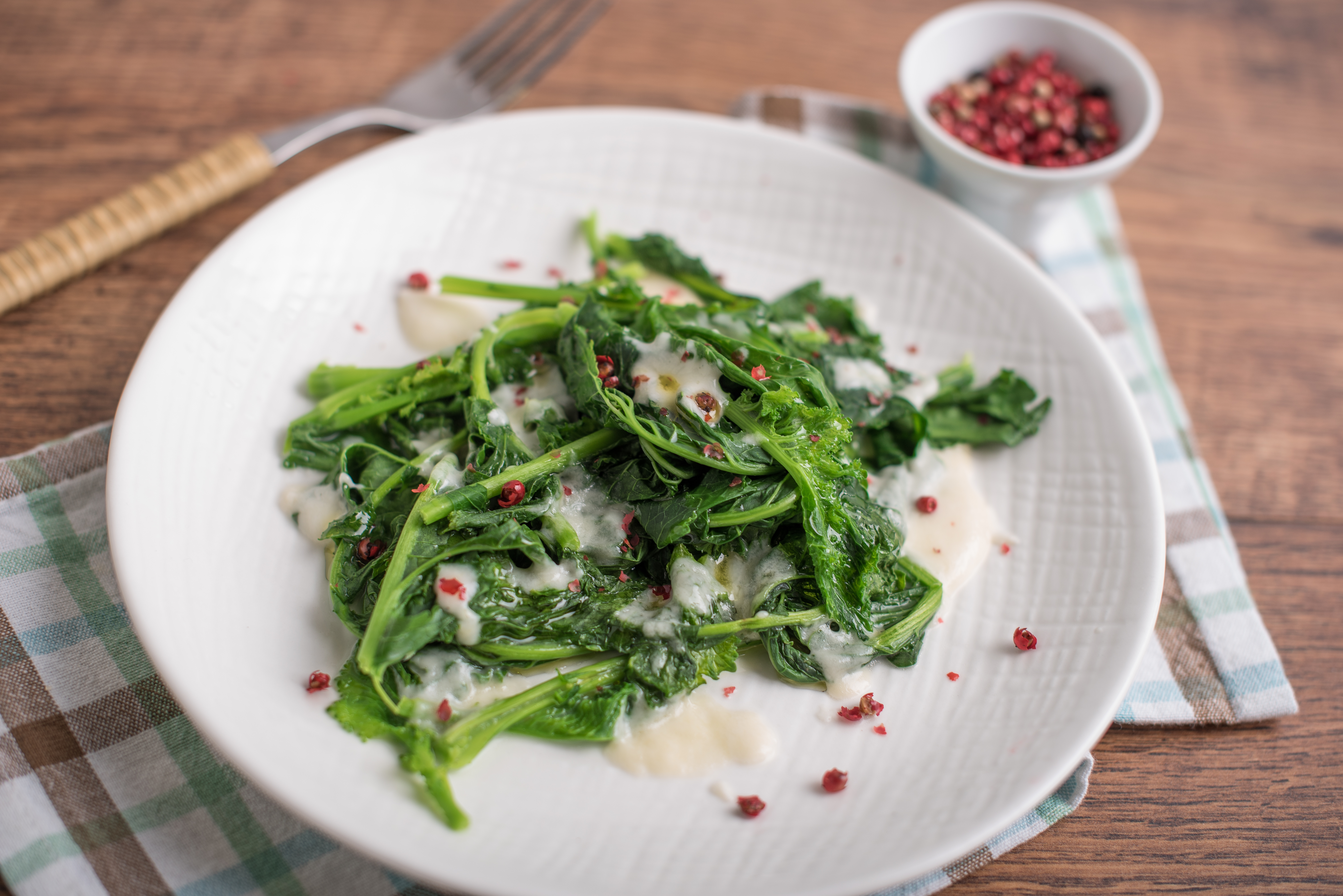 Cime di rapa alla mozzarella