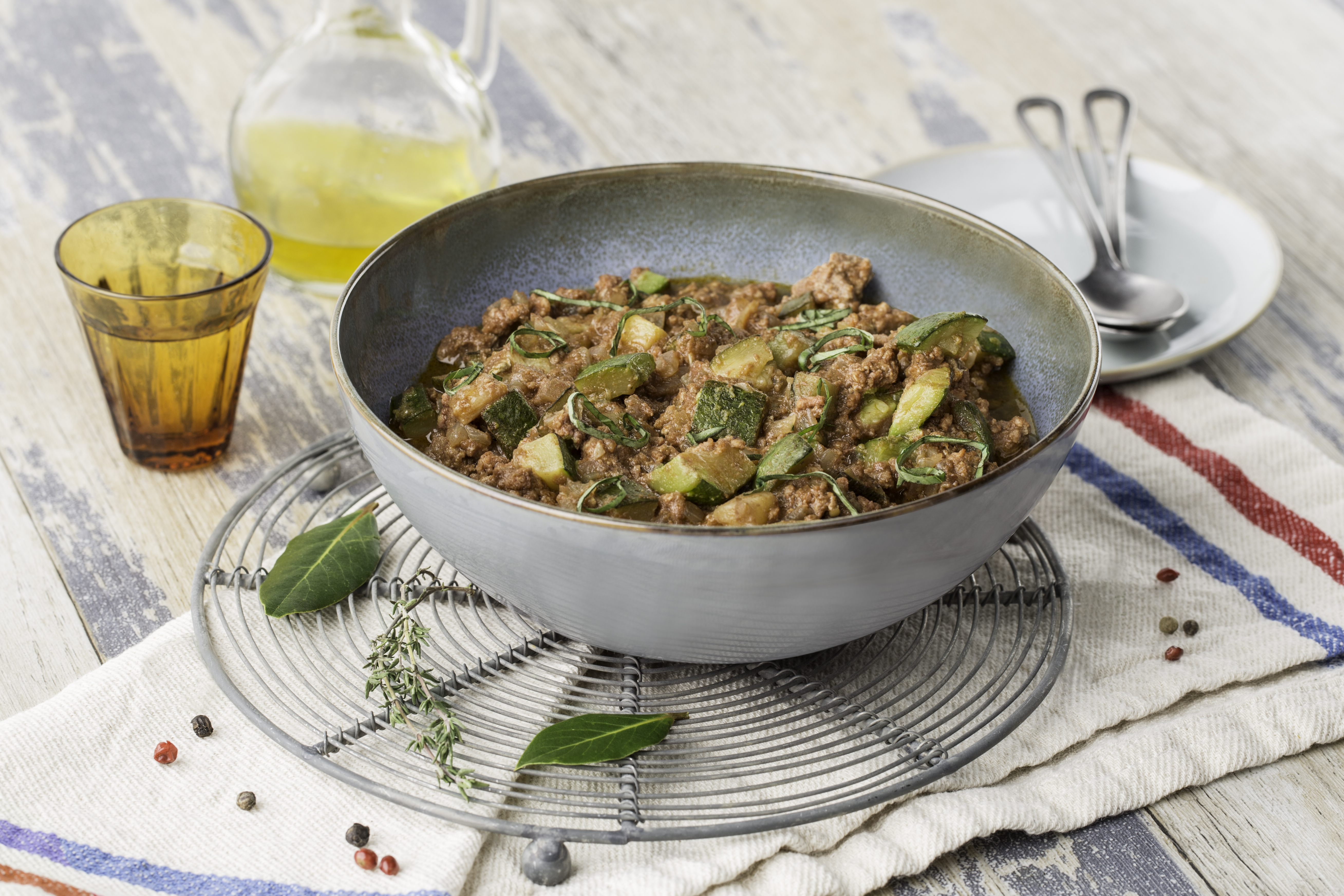 Courgettes à la bolognaise