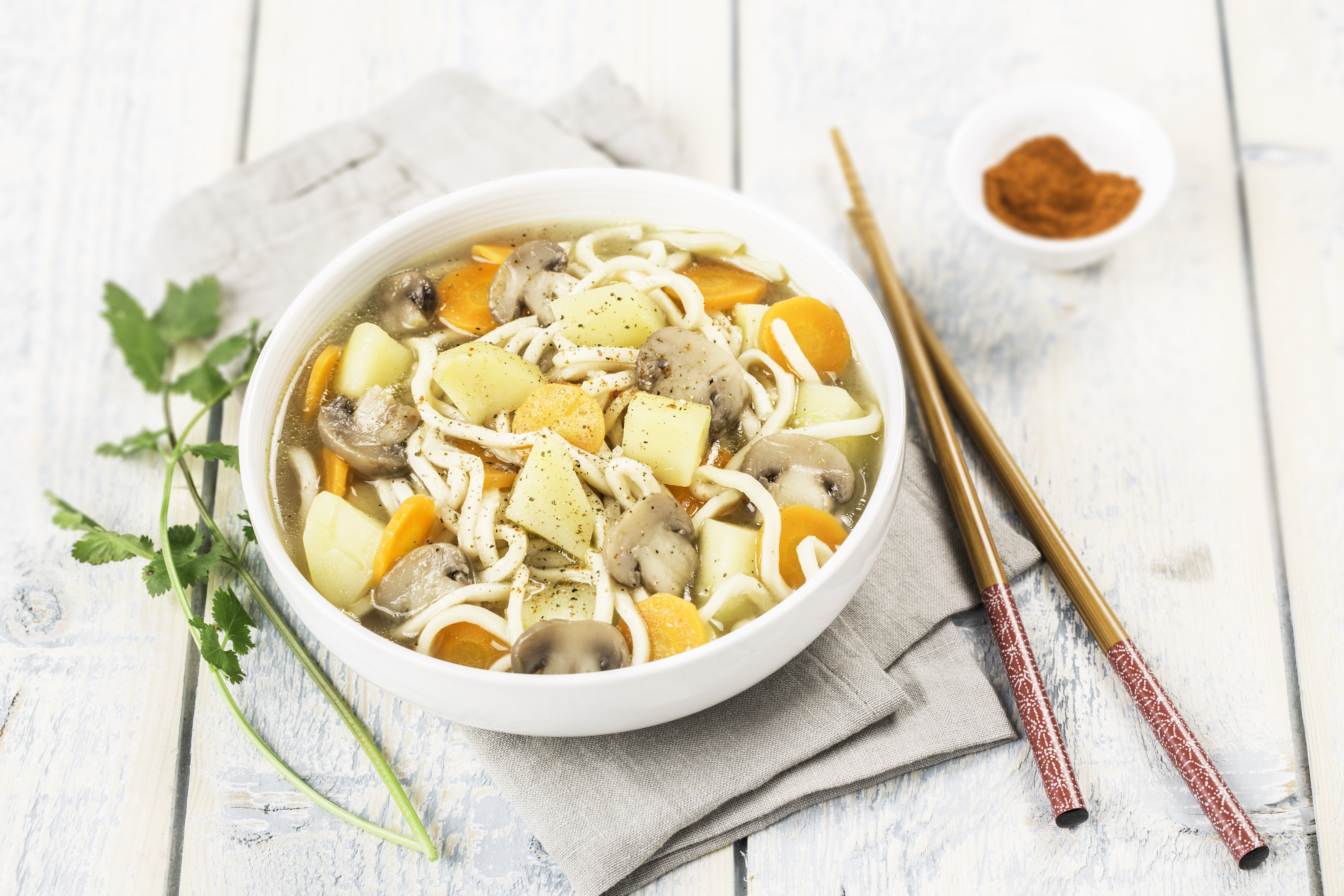 Sopa de champiñones