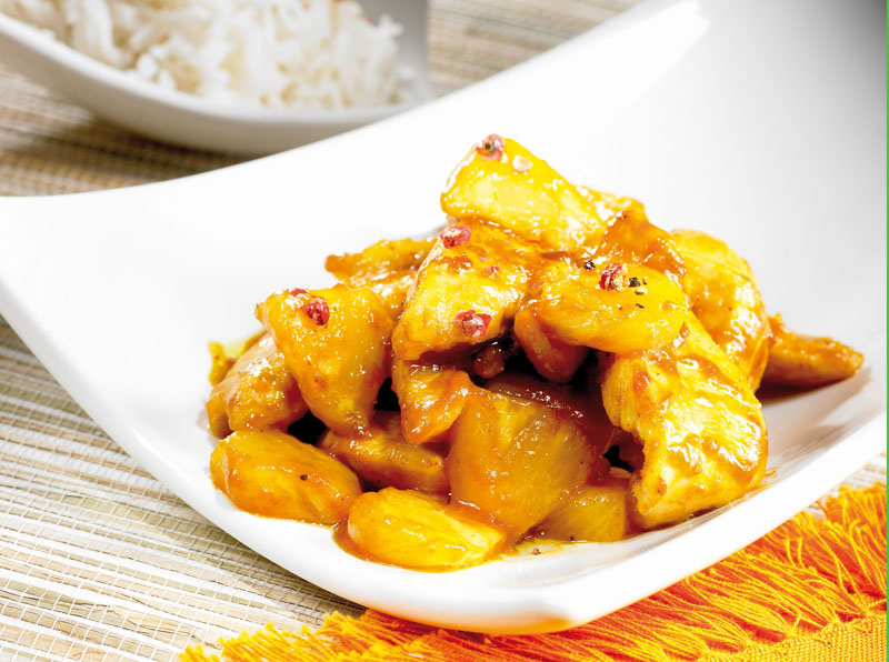 Hähnchen mit Ananas