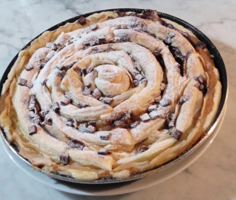 Sfogliata di pere e cioccolato