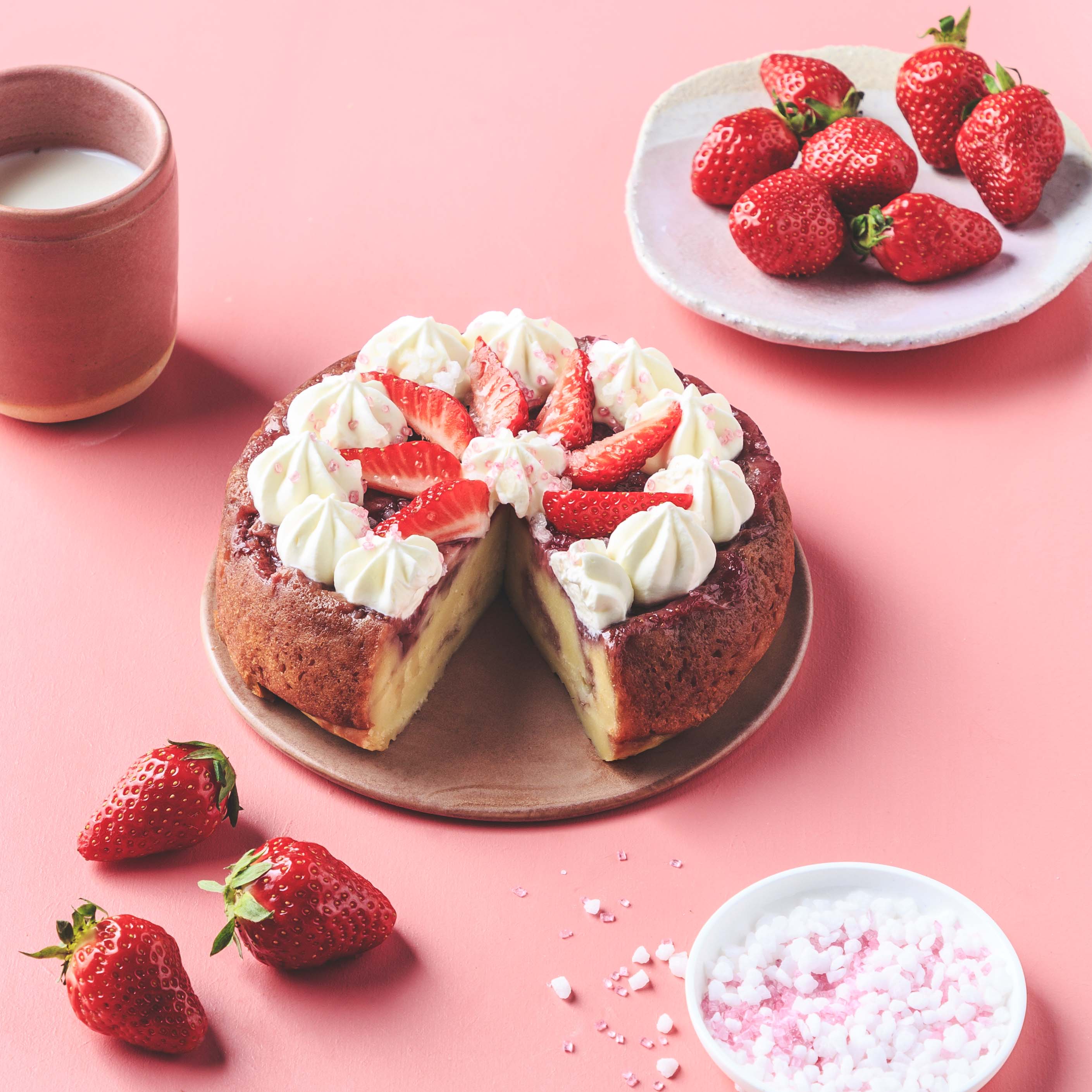 Torta rovesciata alle fragole