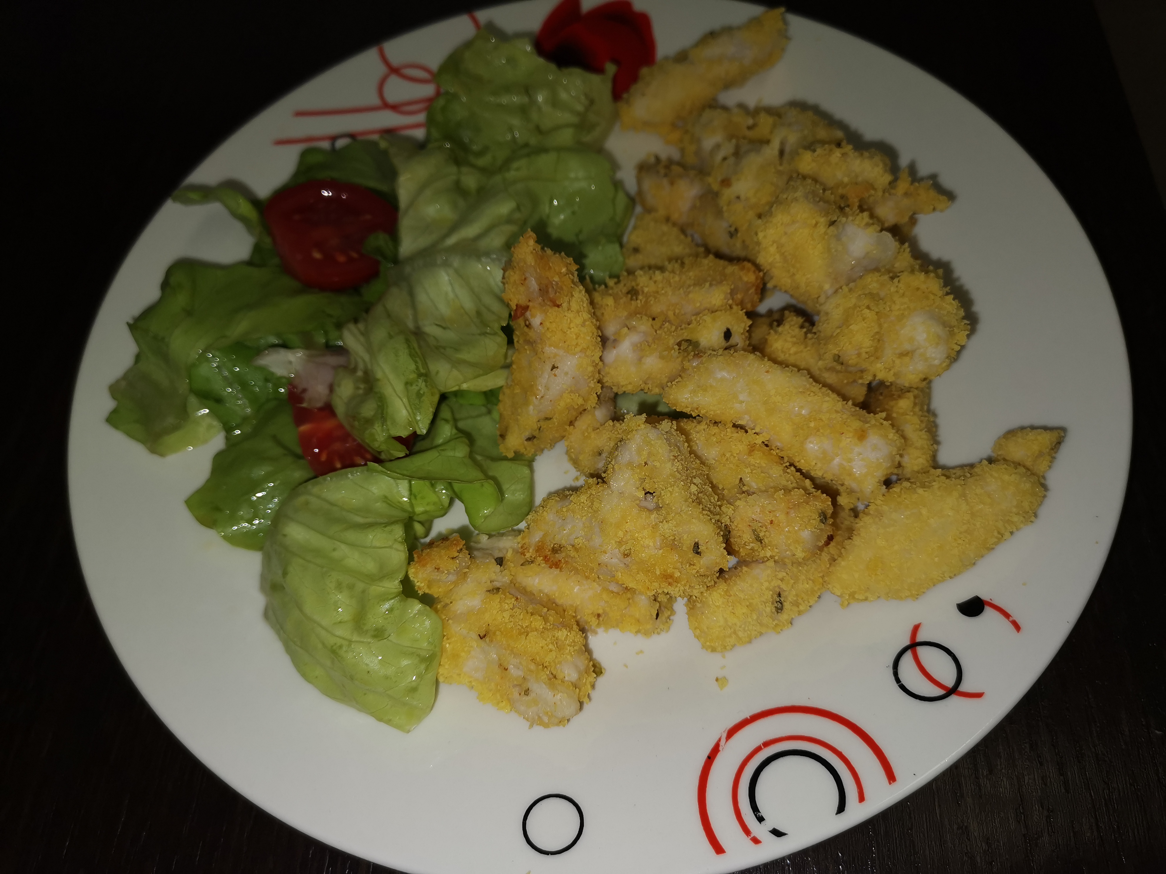 Straccetti di pollo impanati al limone