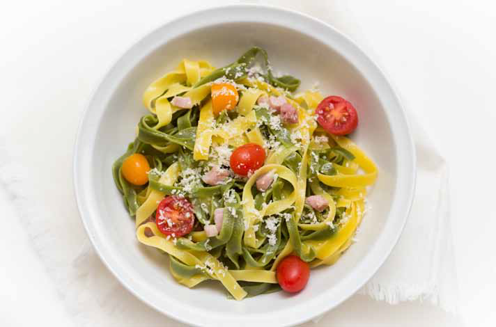 Tagliatelle a colori