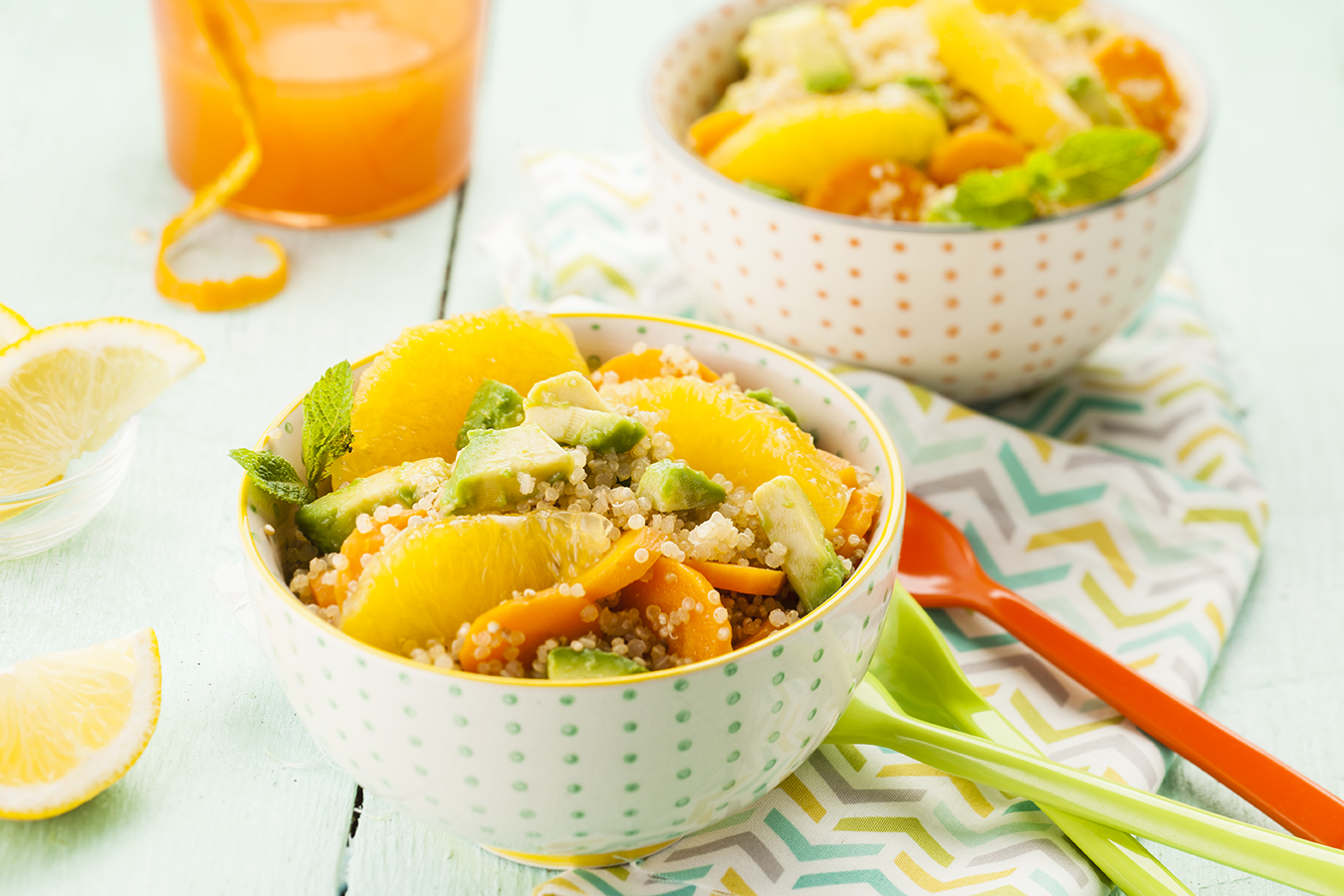Ensalada de quinoa y naranja