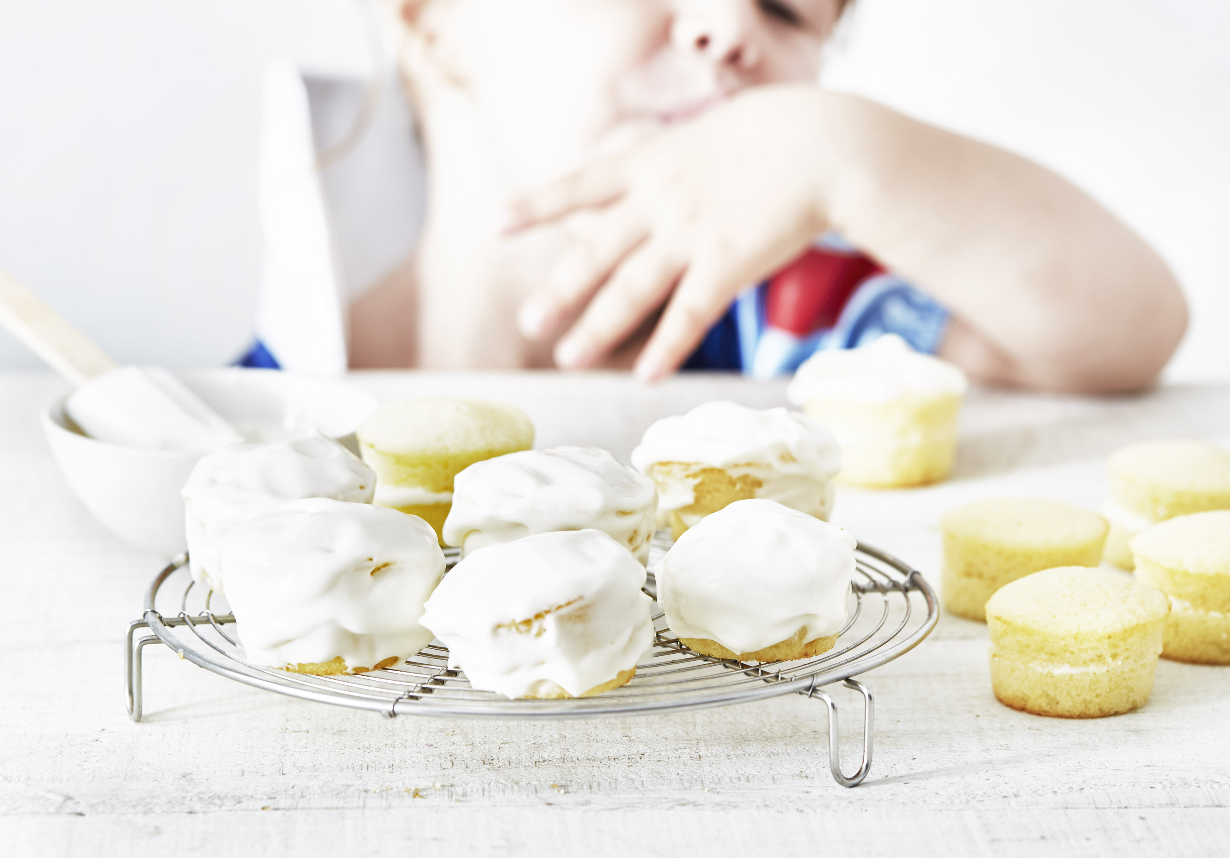 Witte mini-muffins