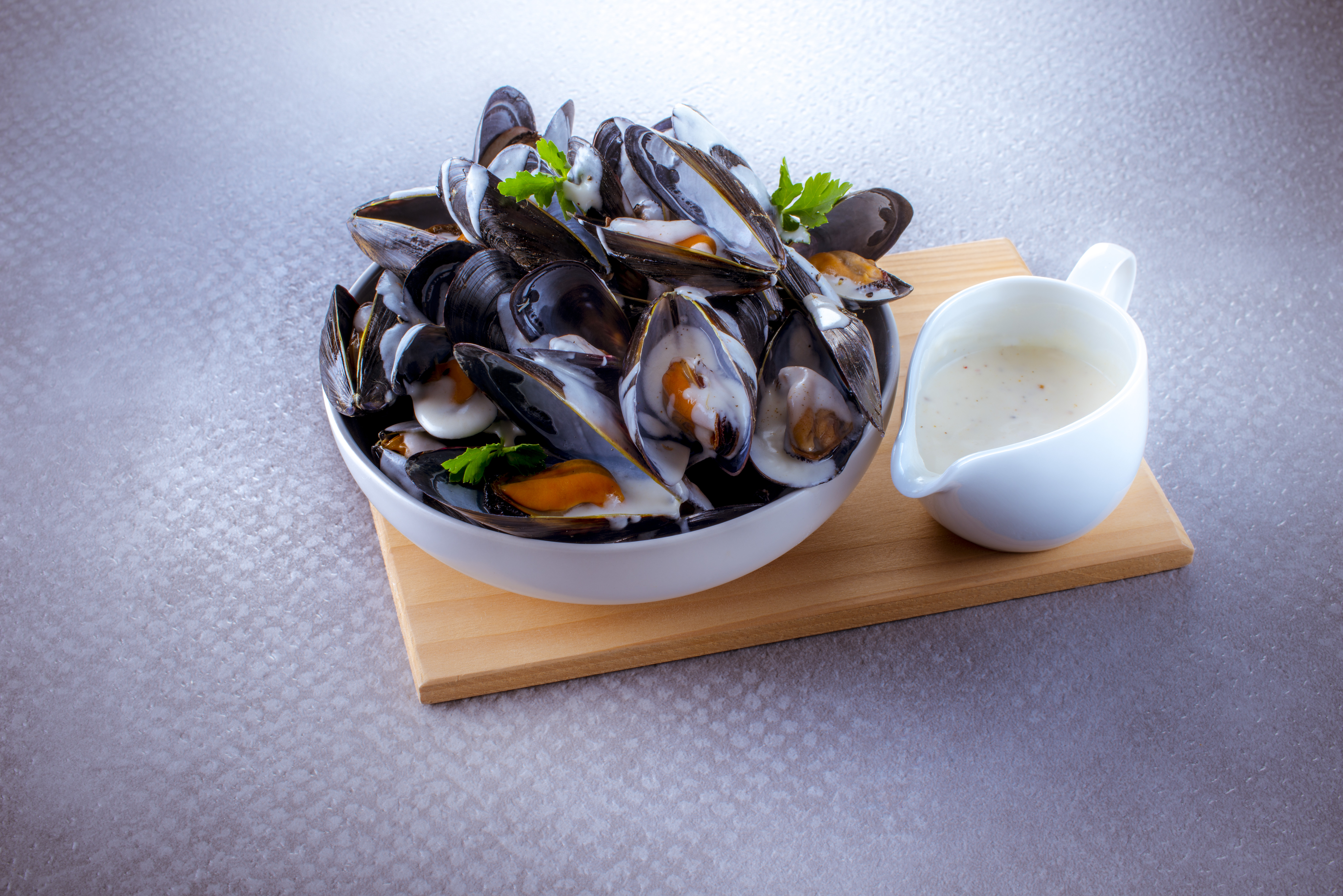 Cozze in salsa poulette