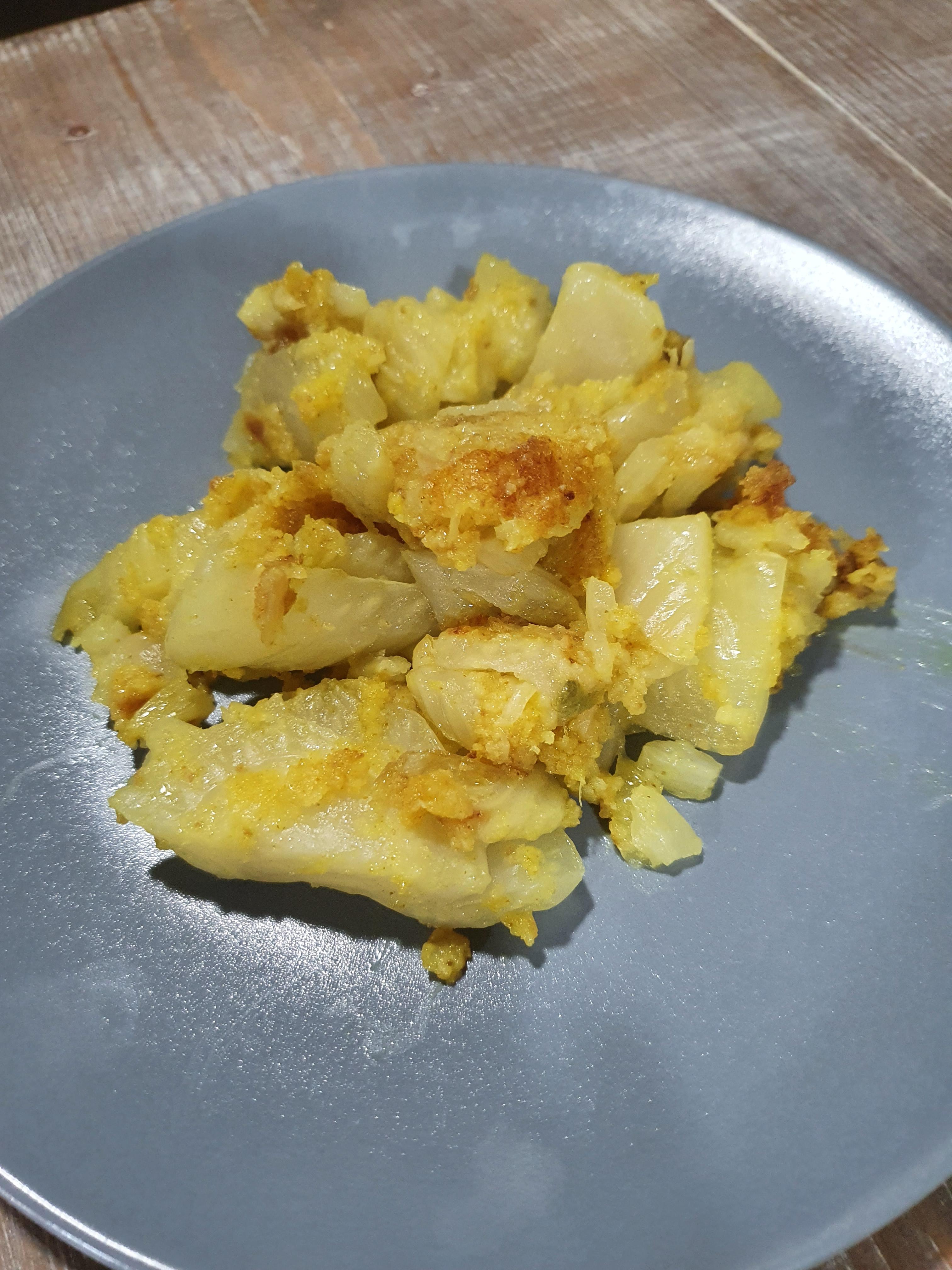 Finocchi gratinati alla curcuma
