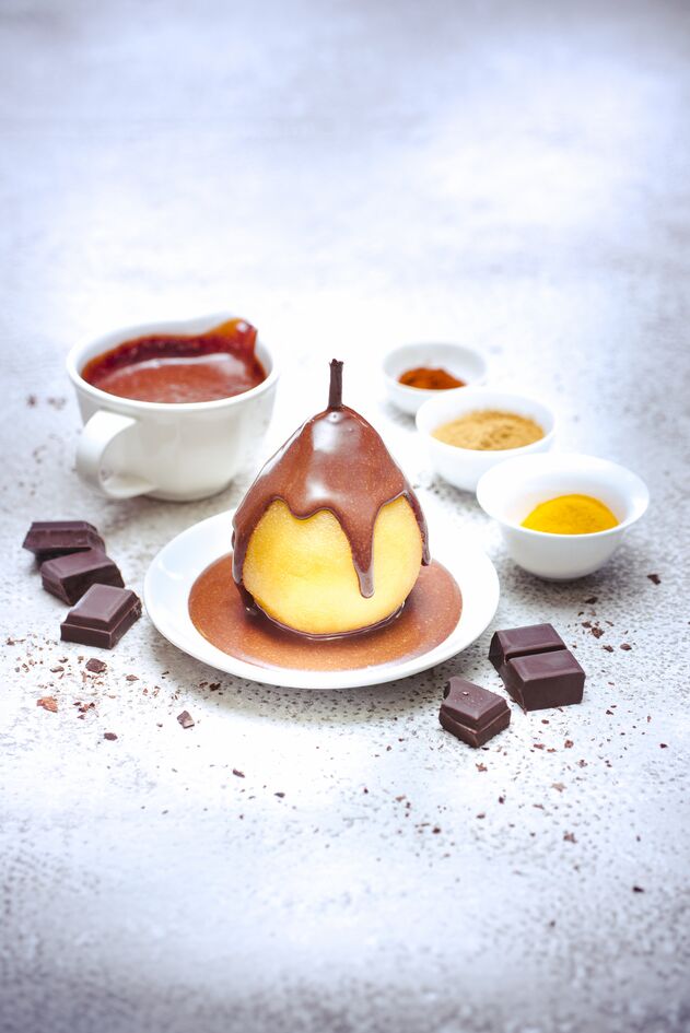 Salsa de chocolate negro picante