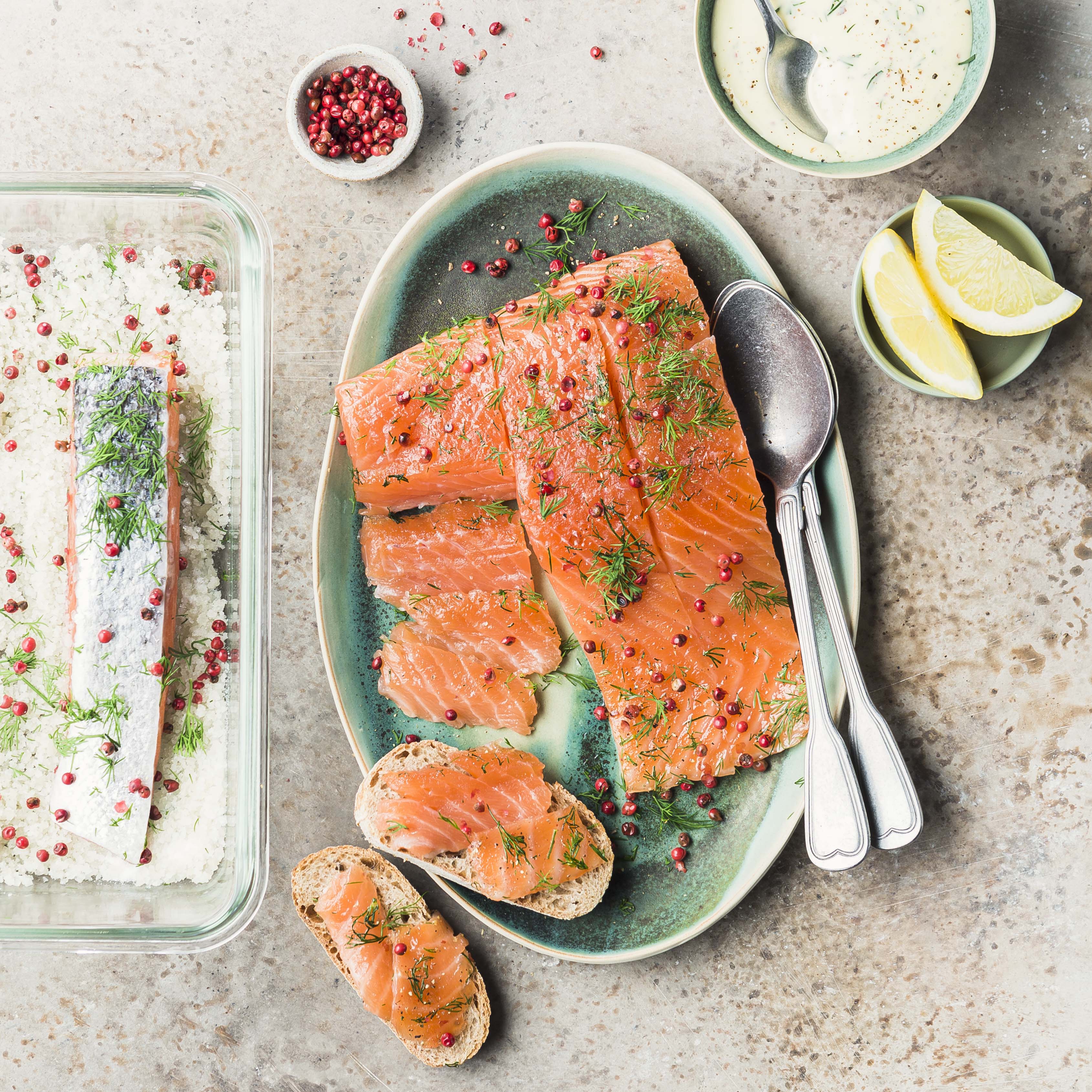 Salmón Gravlax