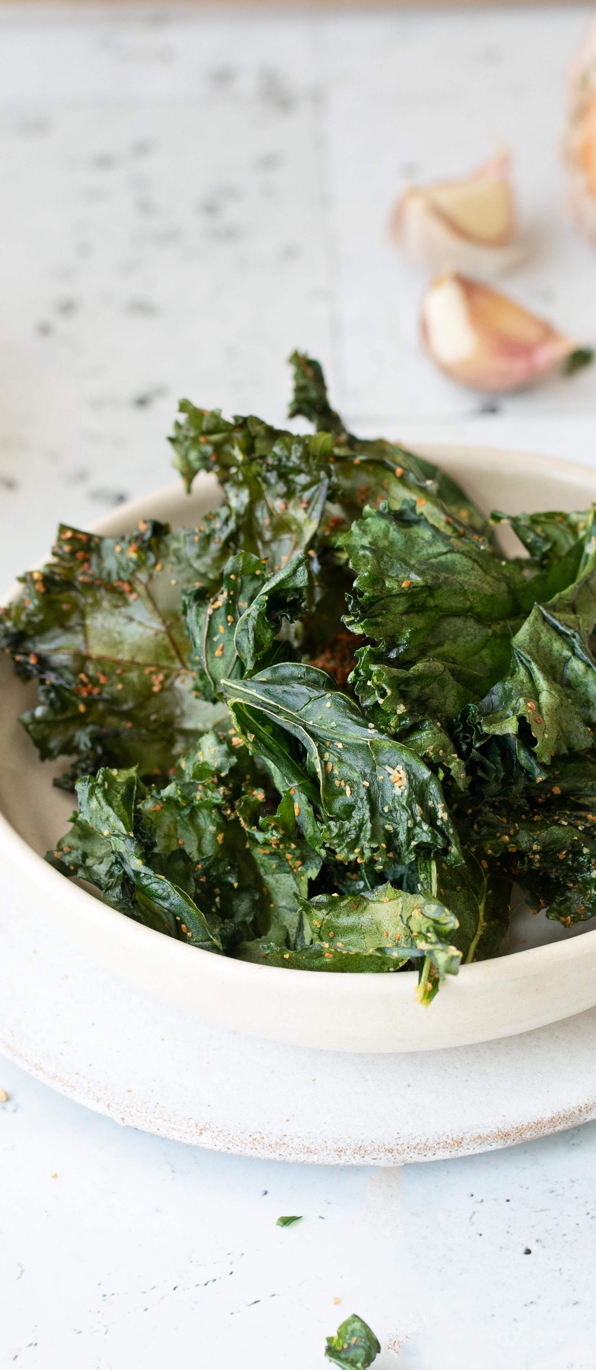Chips de chou kale Recette EASY FRY OVEN & GRILL 9 in 1 Moulinex