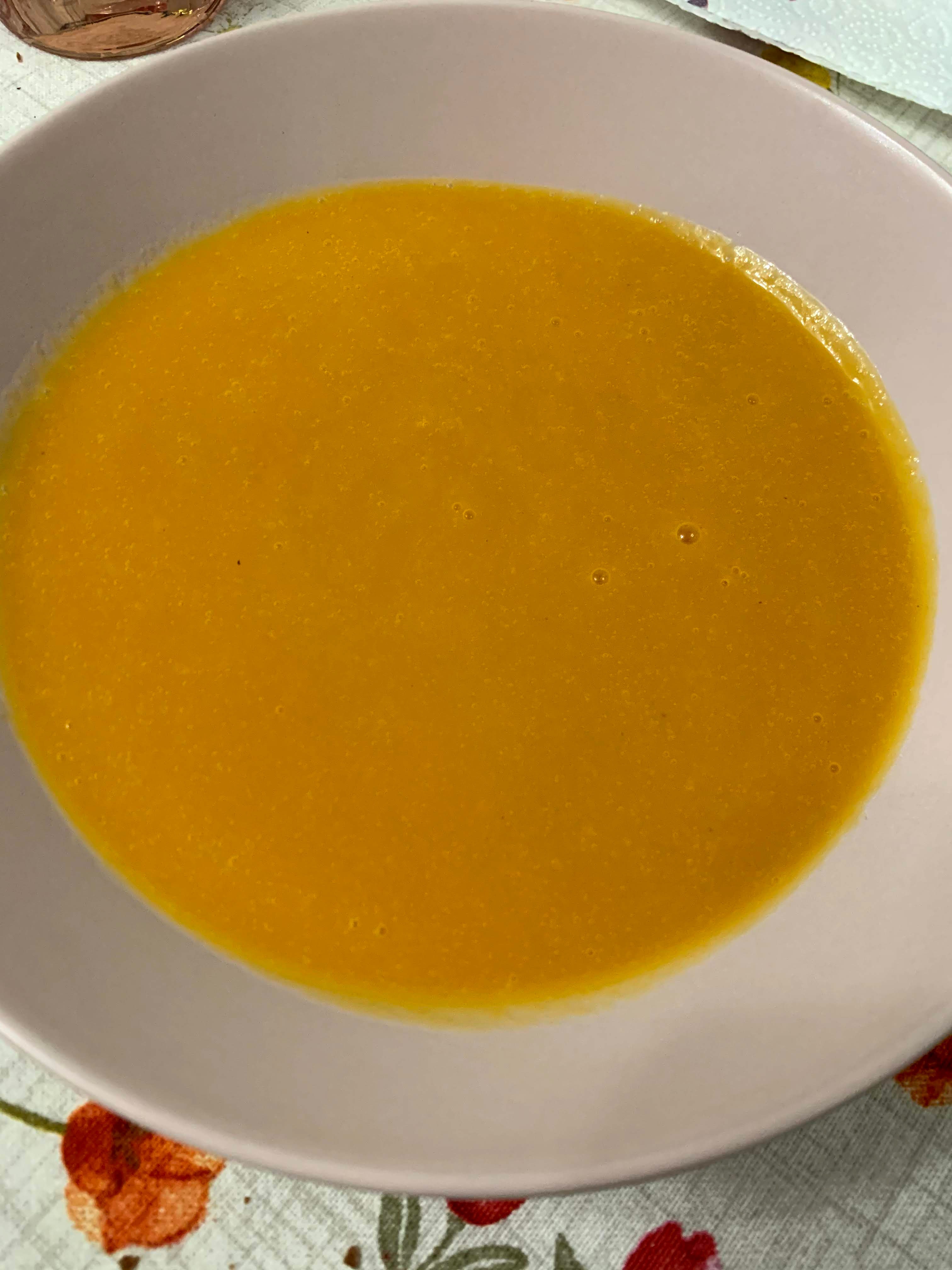 Vellutata di zucca svezzamento