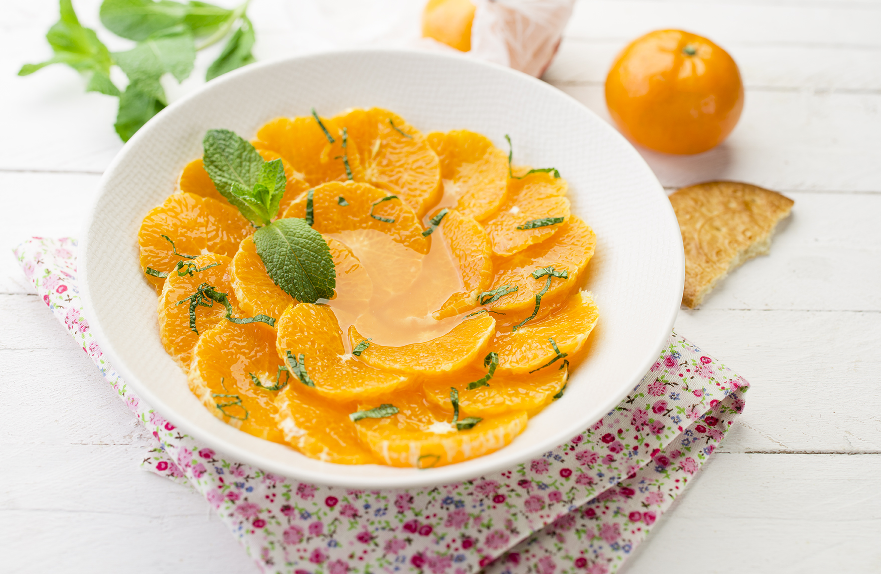 Carpaccio di mandarino e zenzero