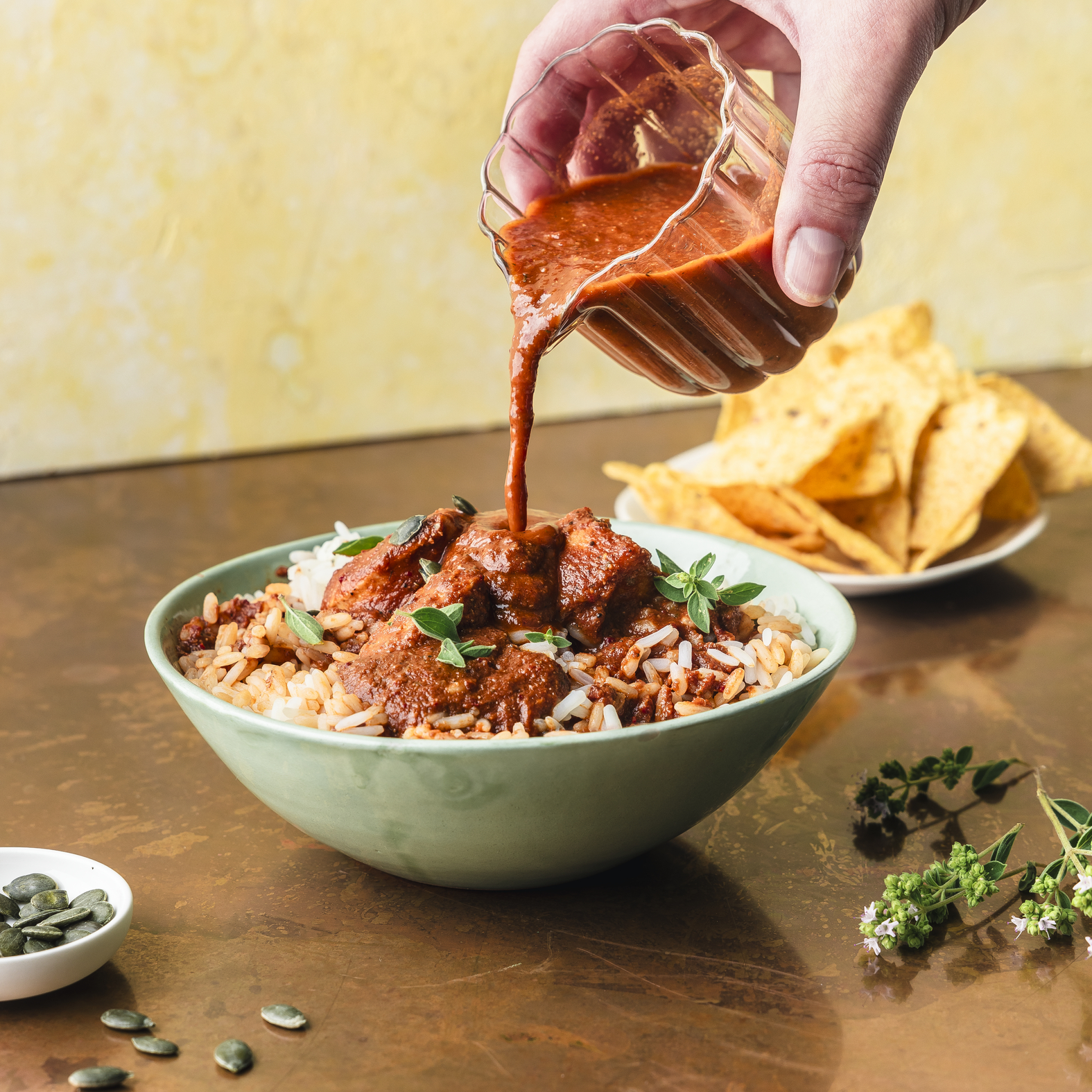 Salsa de pollo mexicana (Pipian)