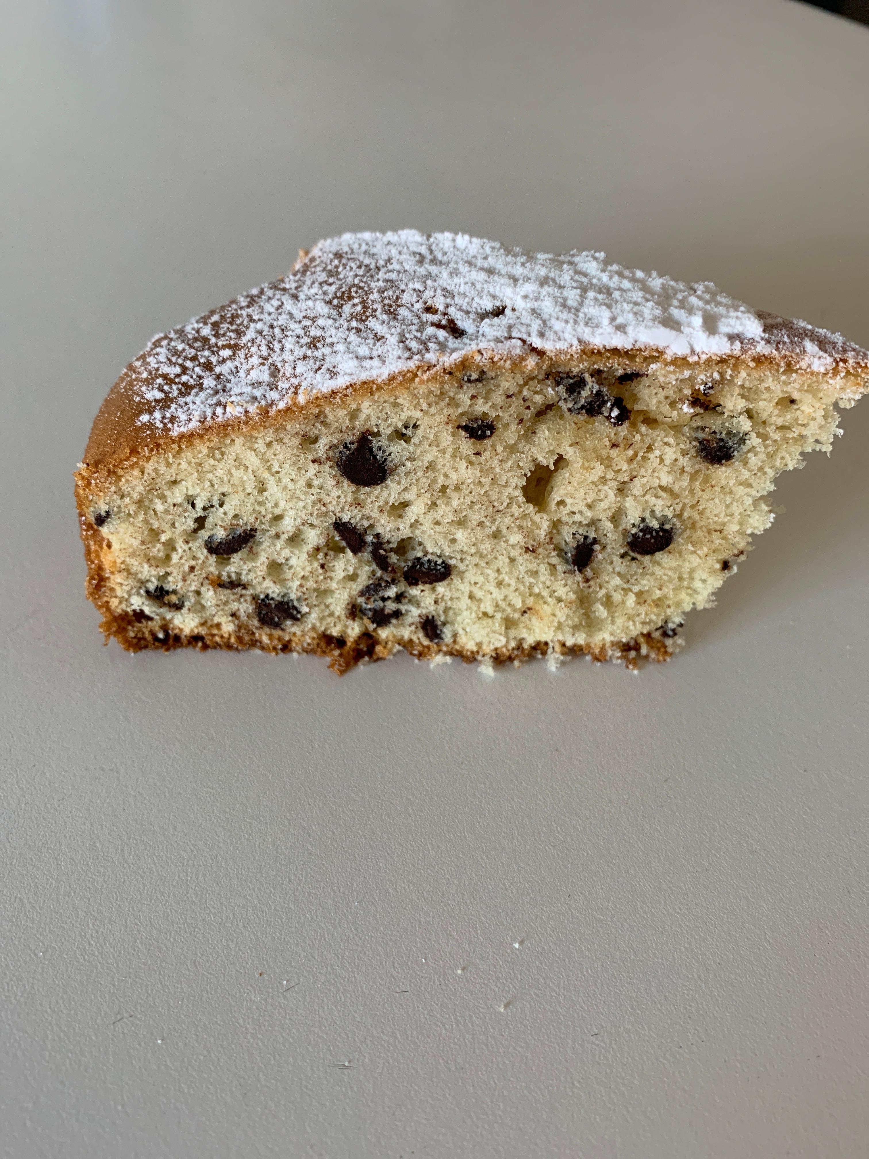 Torta con gocce di cioccolato