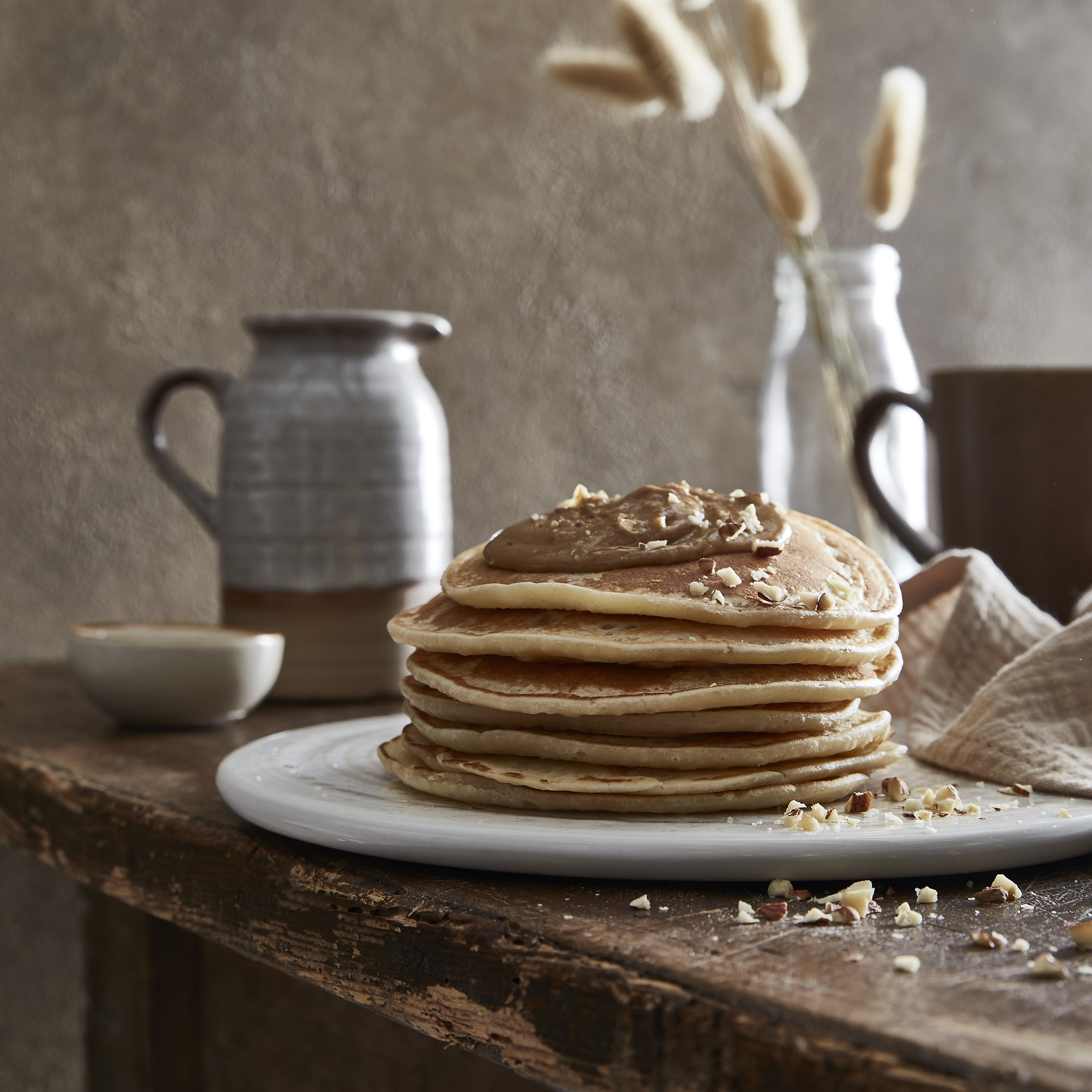 Pfannkuchen mit Hafer und Zimt