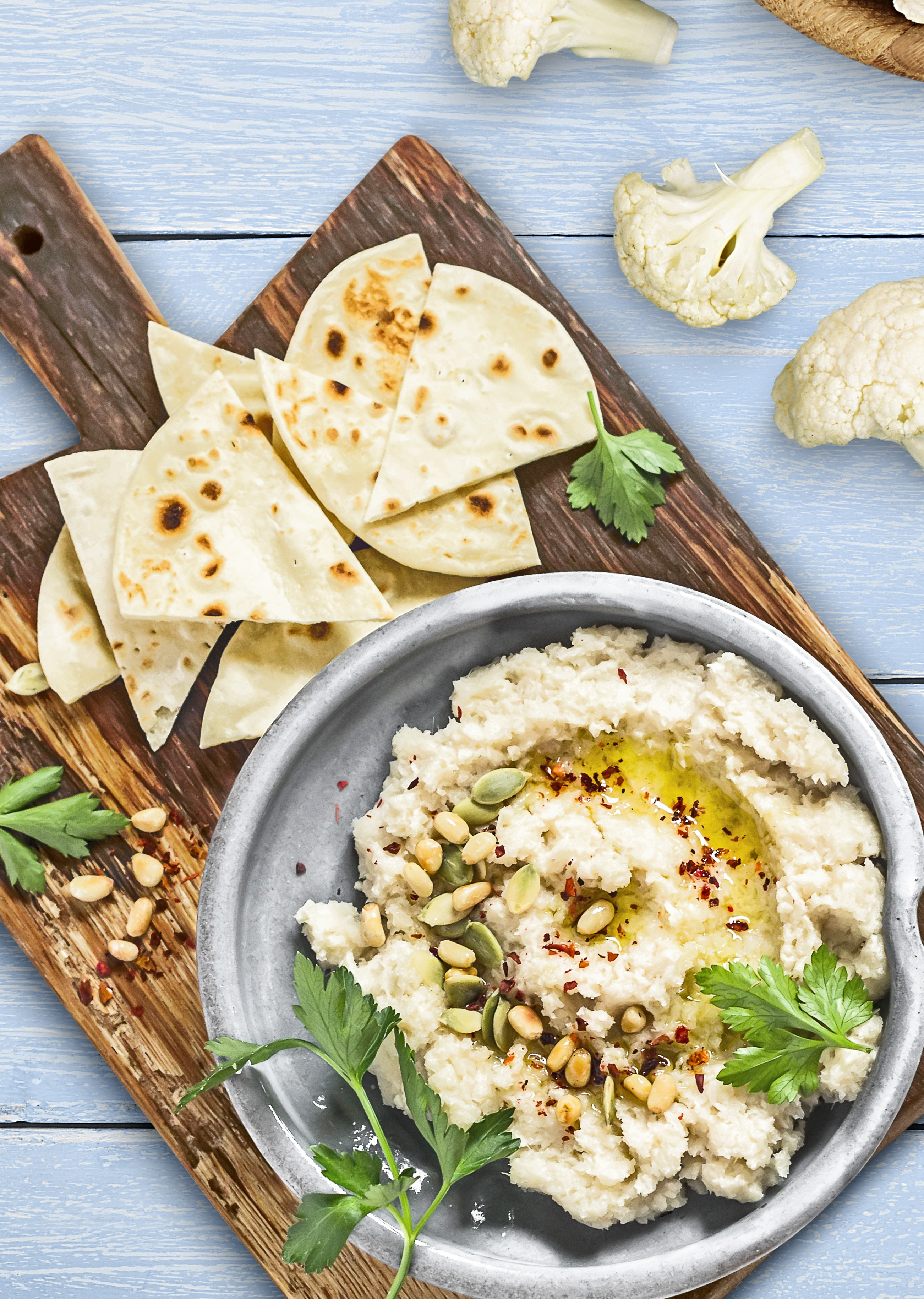 Hummus de couve flor