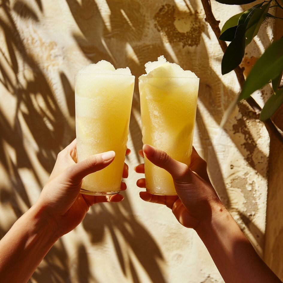 Granizado de limonada casera