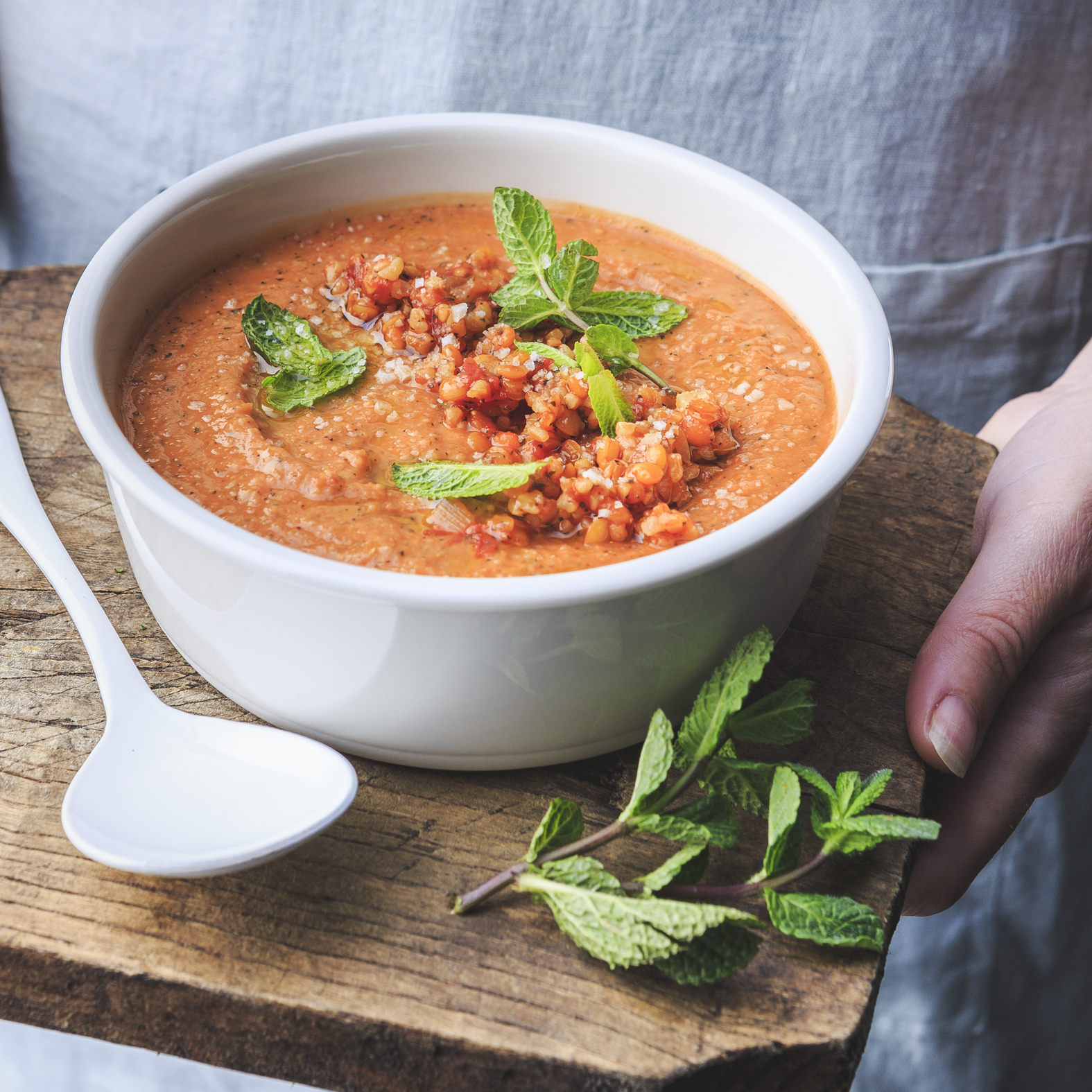 Sopa de lentejas turca