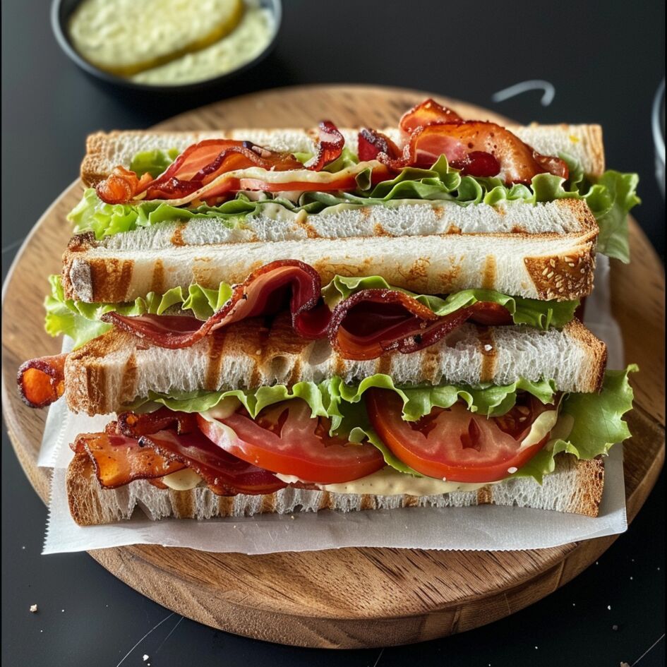 Sandwich BLT (bacon, lattuga e pomodoro)