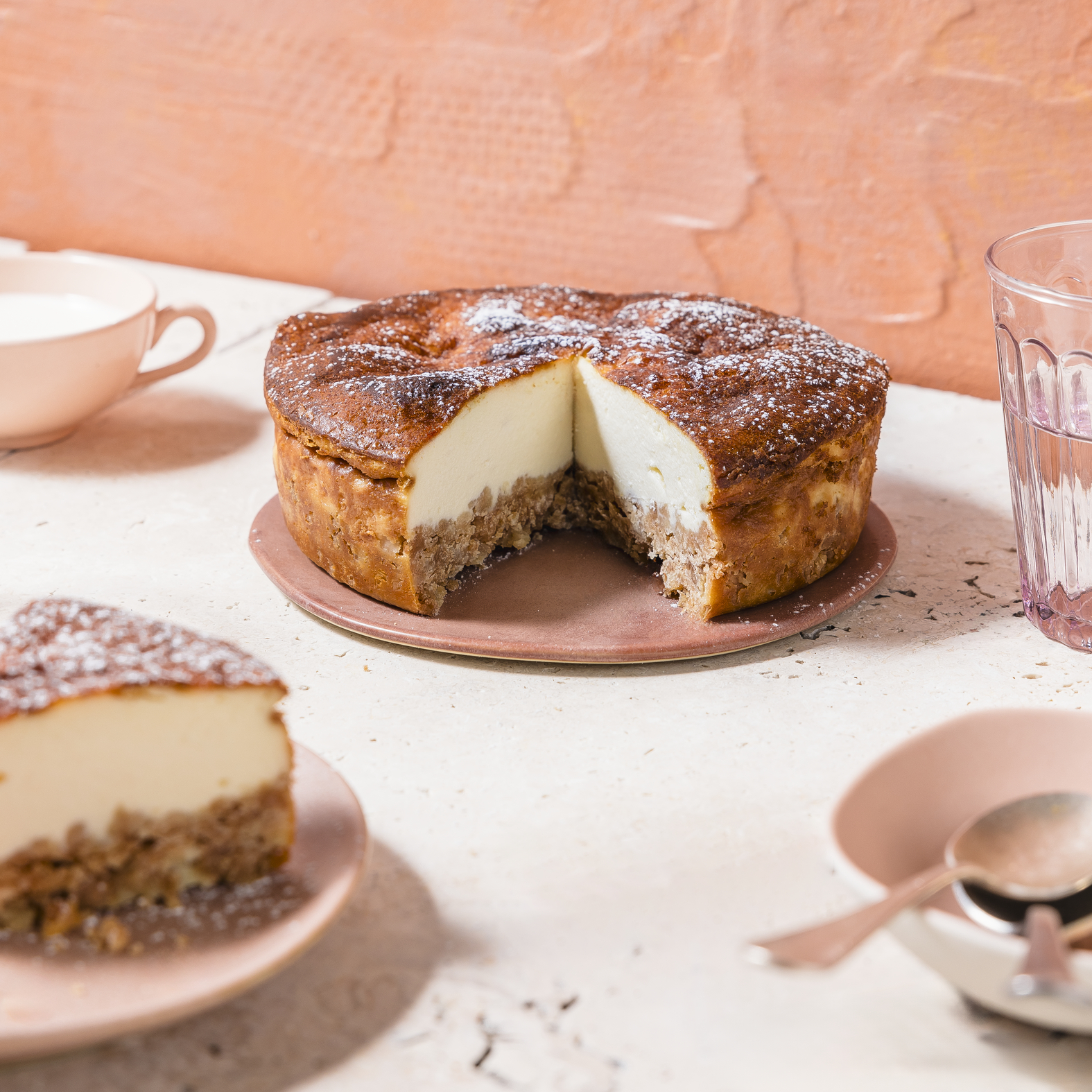 Tarta de queso vasca