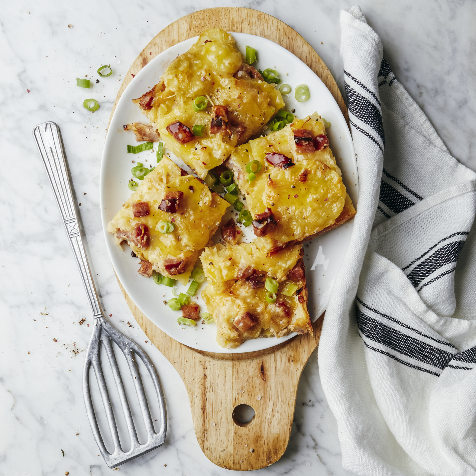 Gratin di patate e salsiccia