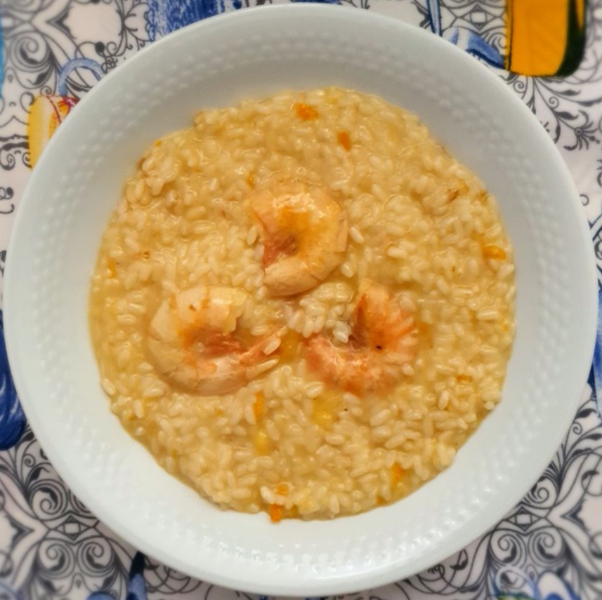 Risotto agrumi e gamberi
