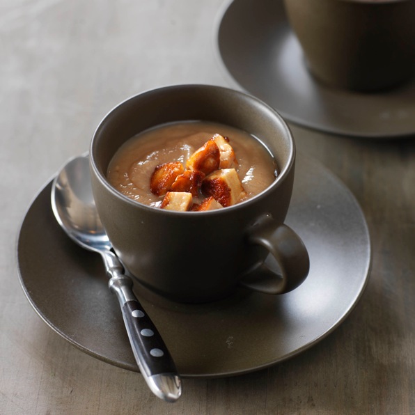 Crema de castañas con foie gras