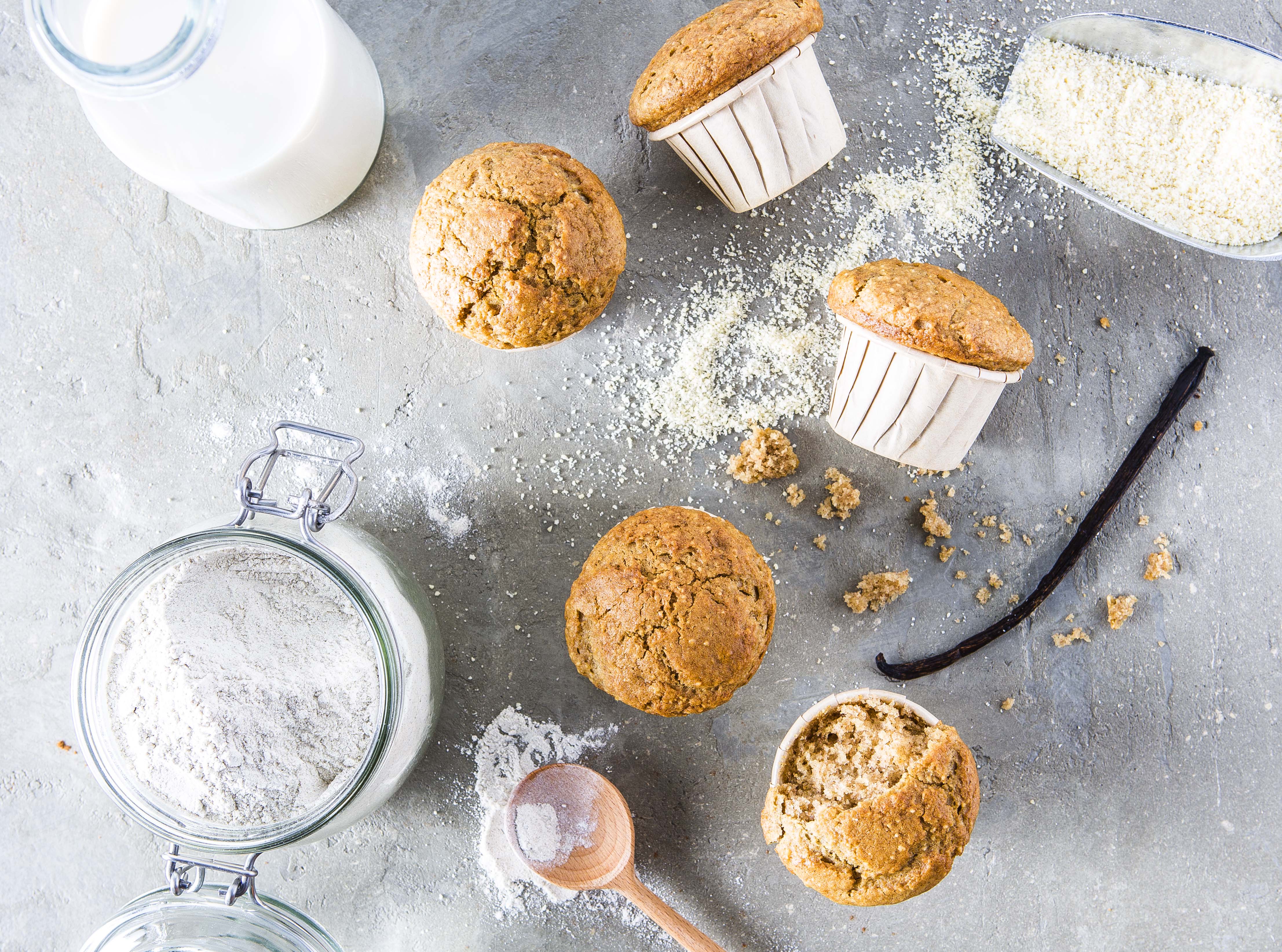 Vegan vanillemuffins