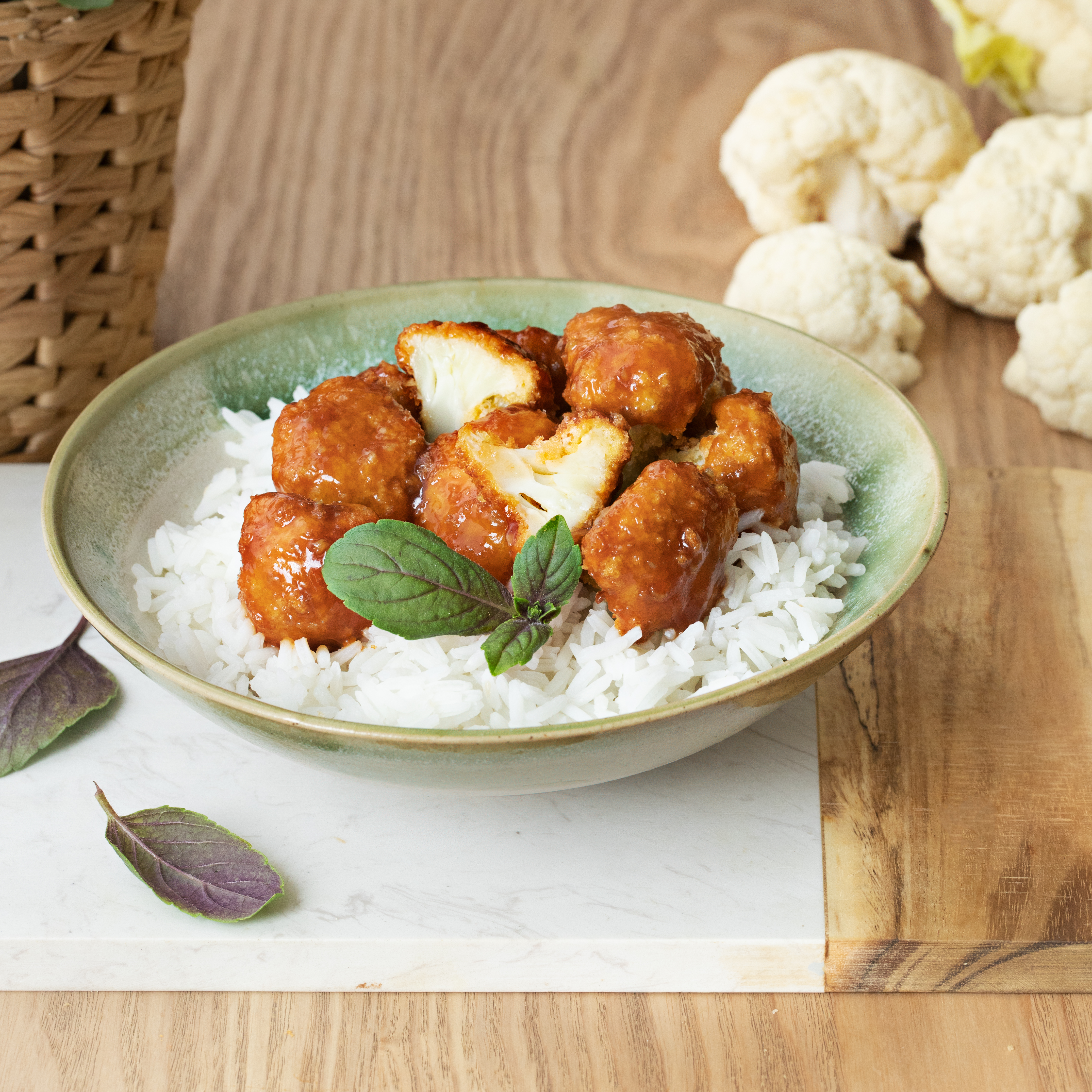 Nuggets de couve-flor agridoces