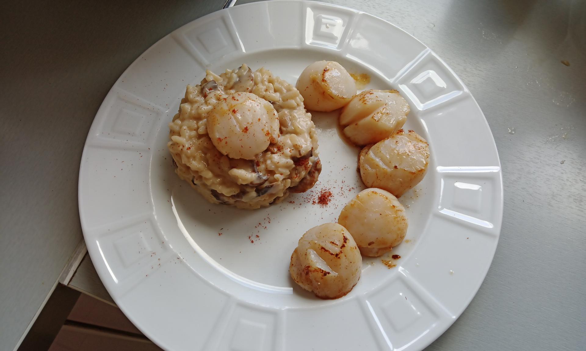 RISOTTO La Normande Et Noix De Saint Jacques Snackees Recette risotto-la-normande-et-noix-de-saint-jacques-snackees-recette