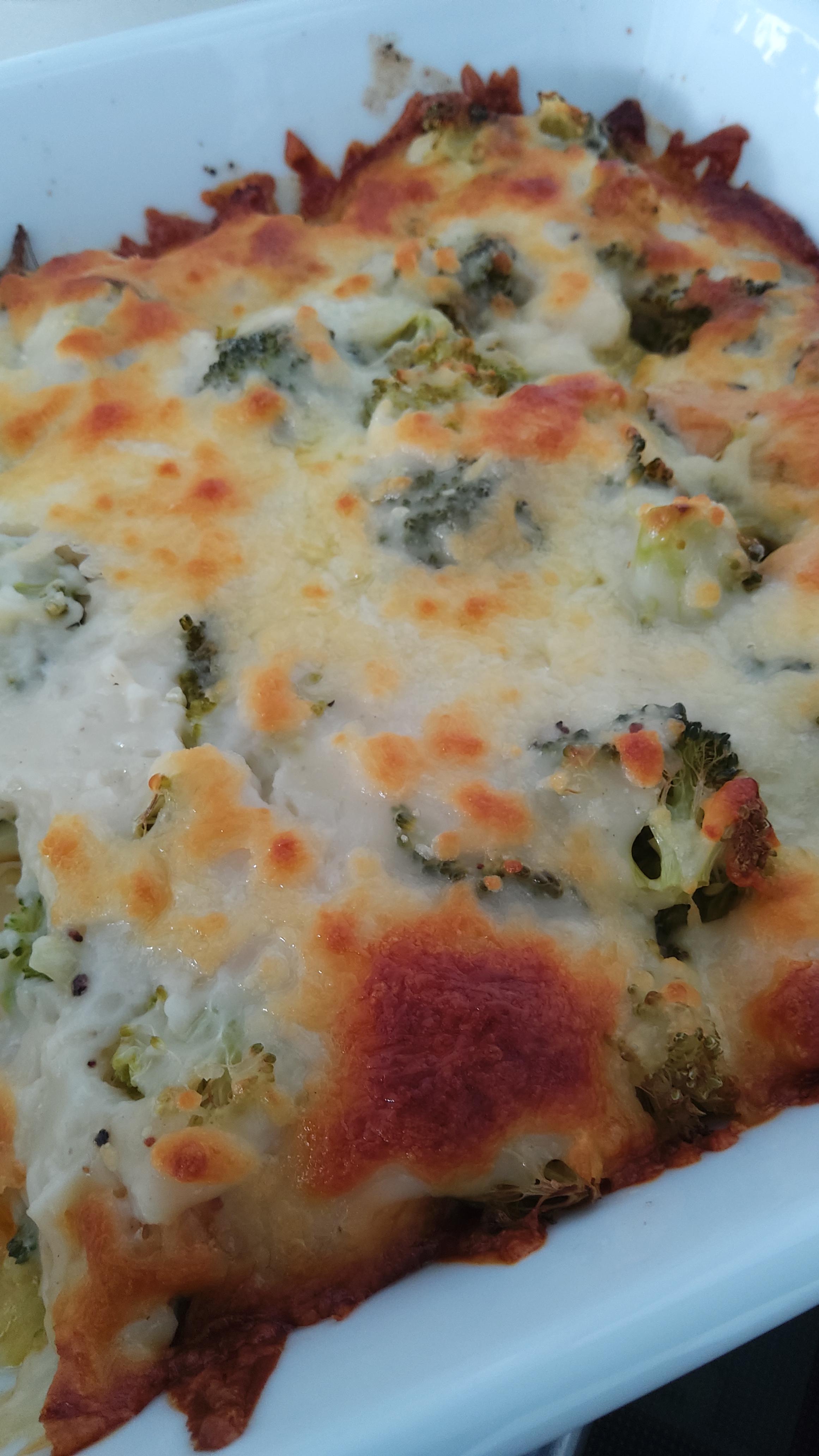 Gratinado de frango e legumes
