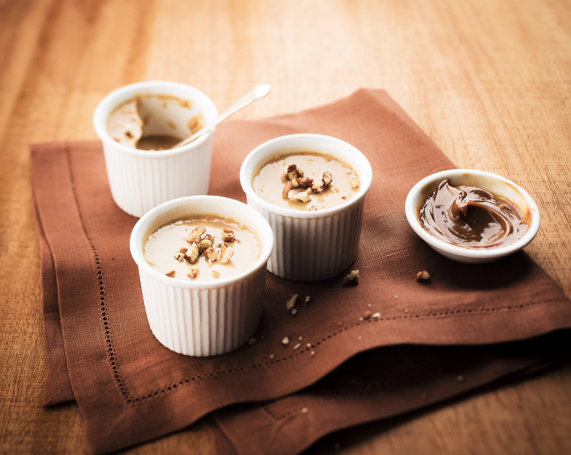 Creme com doce de leite