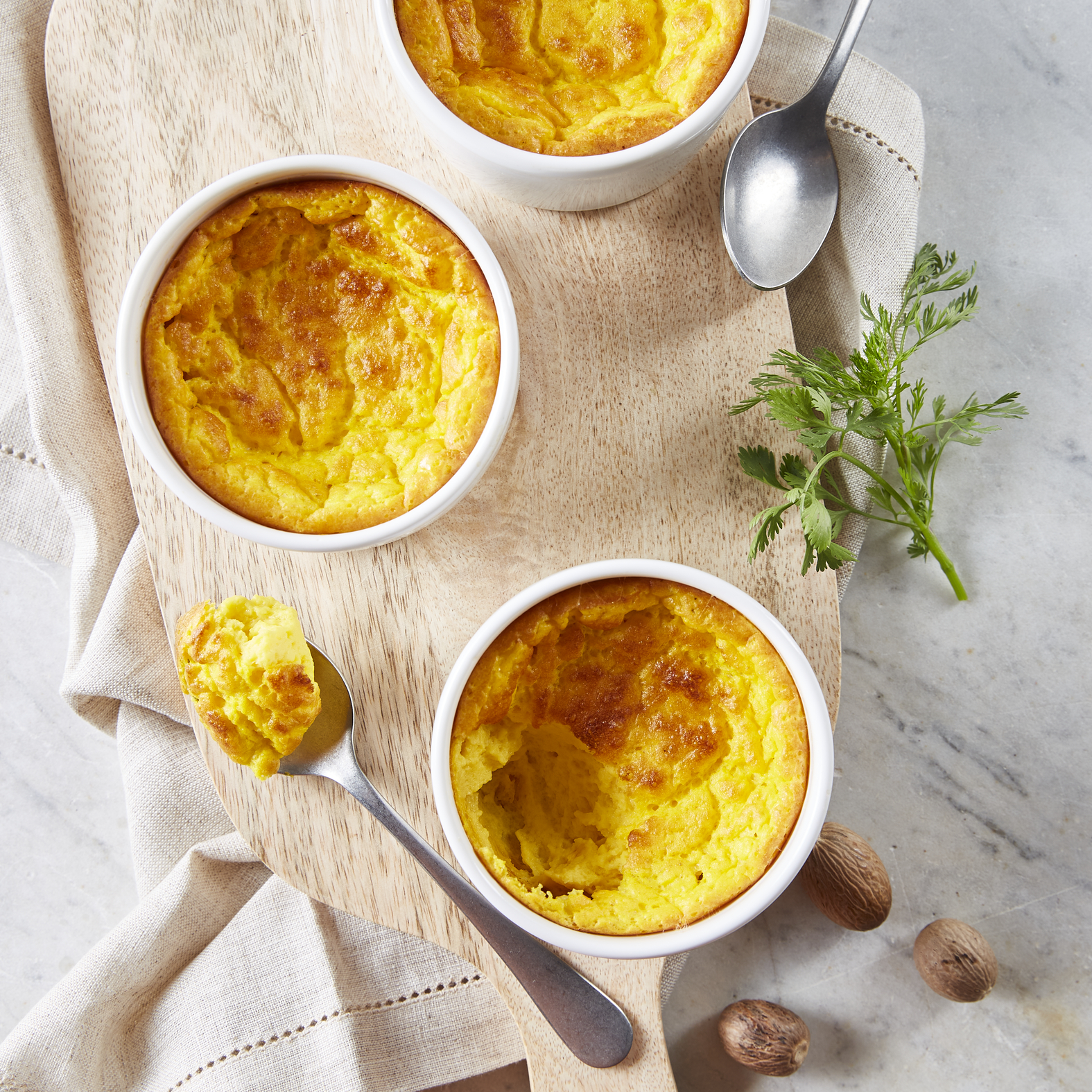 Mini flans de calabaza