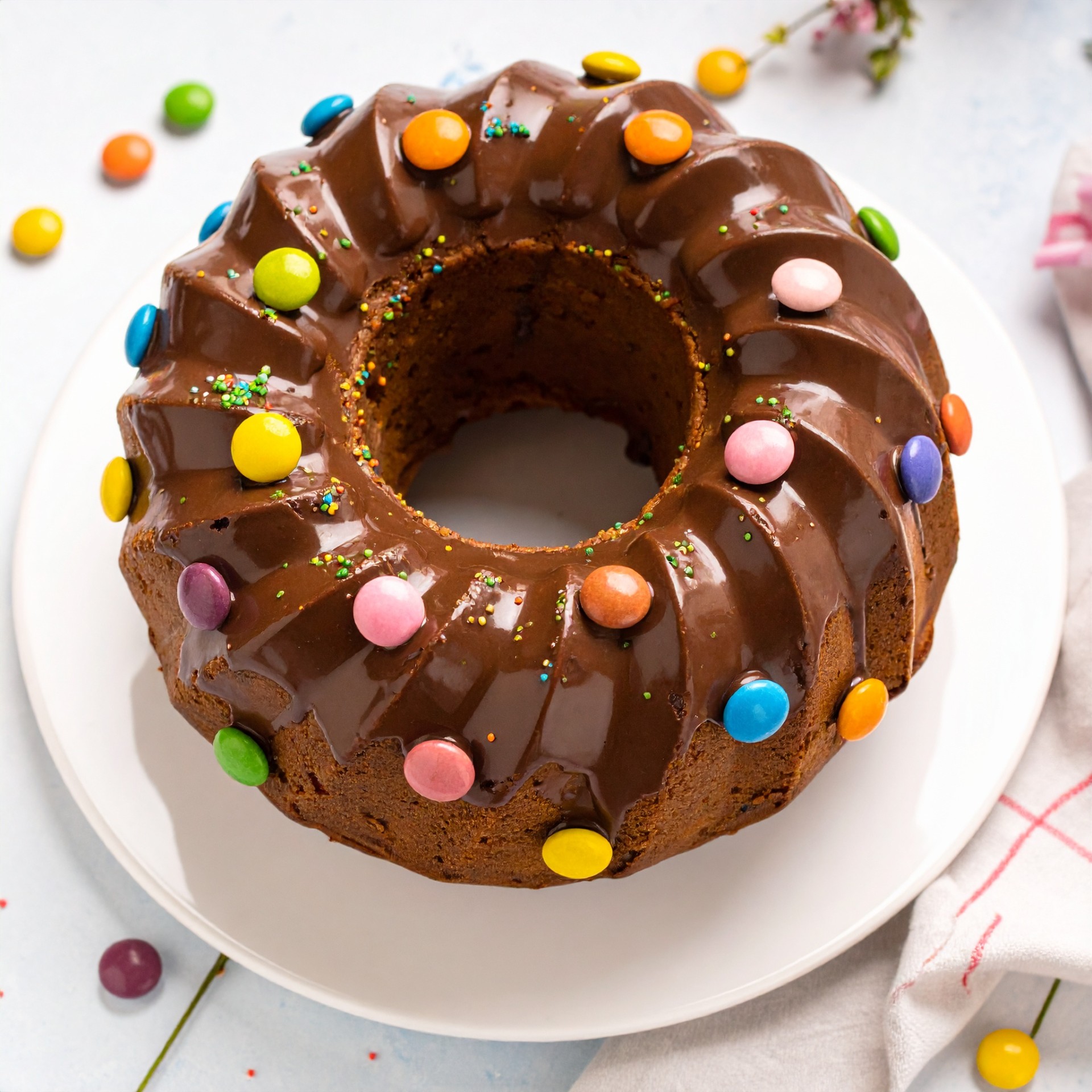 Joghurtkuchen mit Schokoglasur