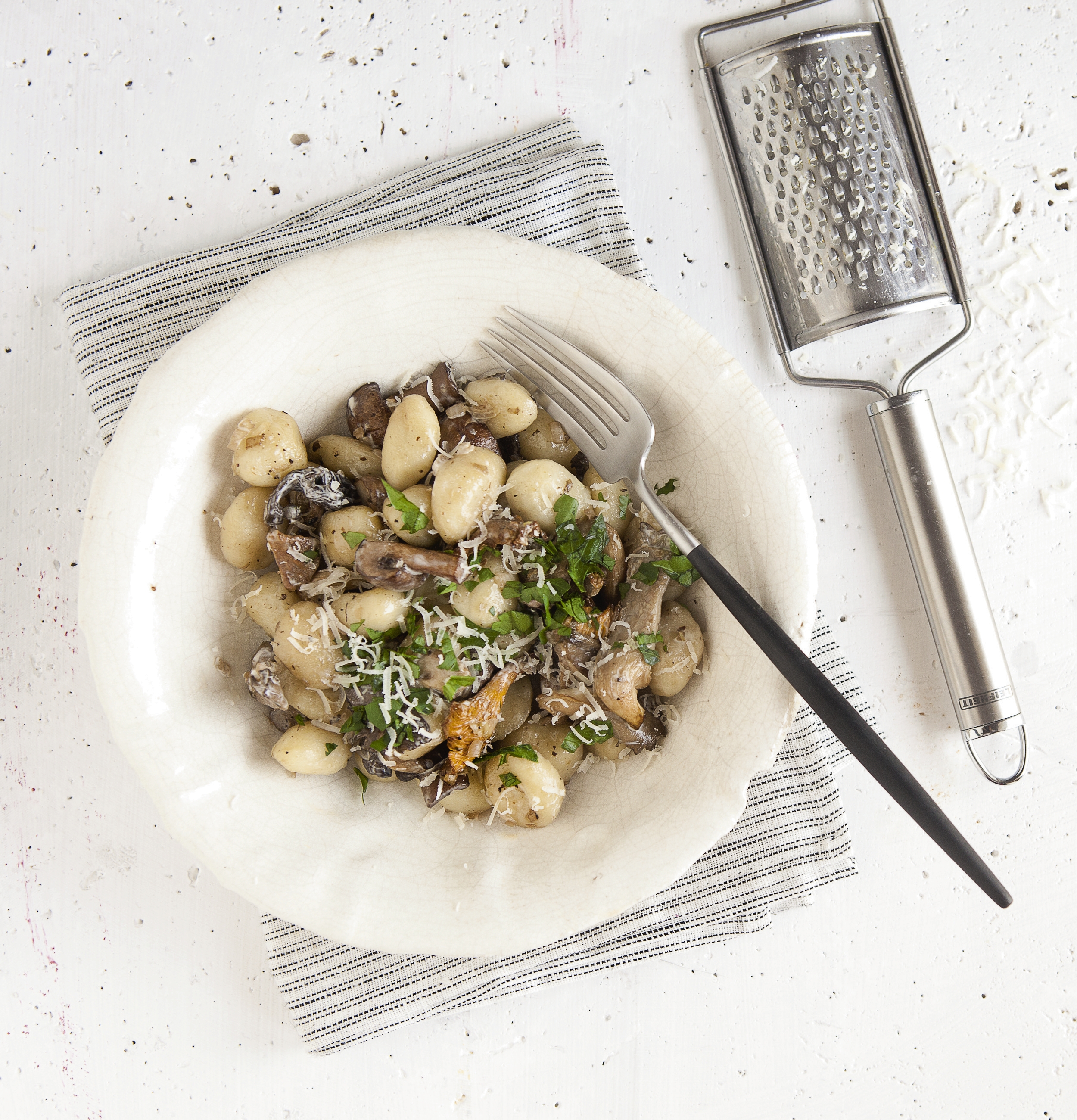 Gnocchi mit Pilzen und Parmesan