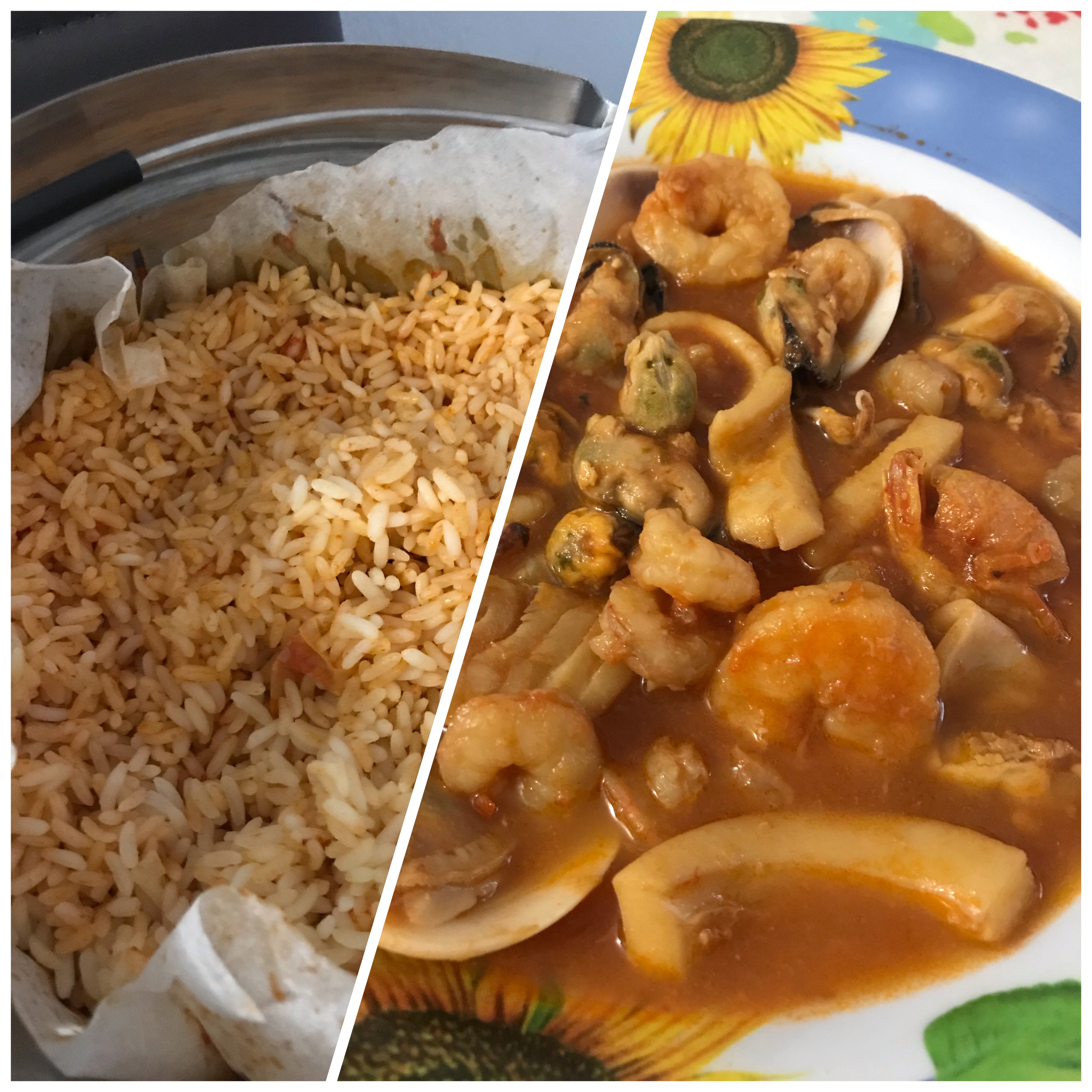 Zuppetta di pesce con riso al vapore