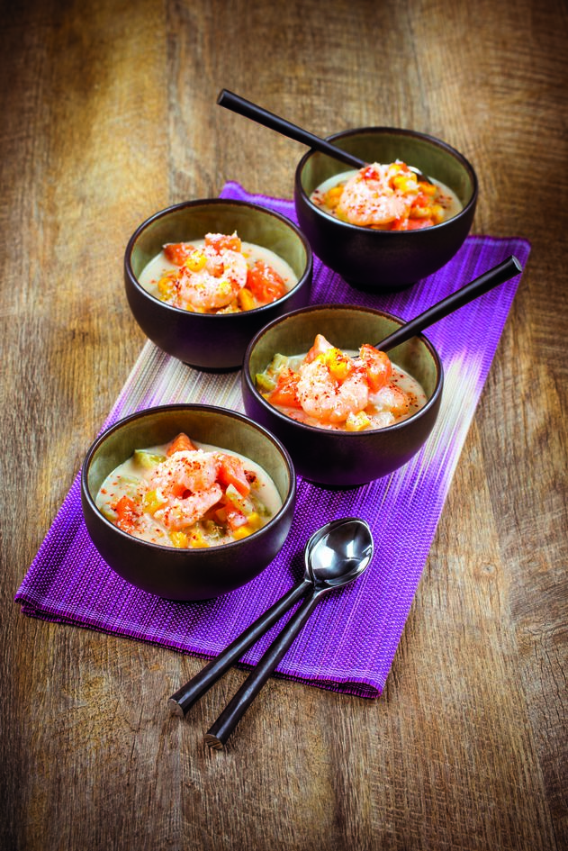 Krabbensuppe mit Kokosnussmilch