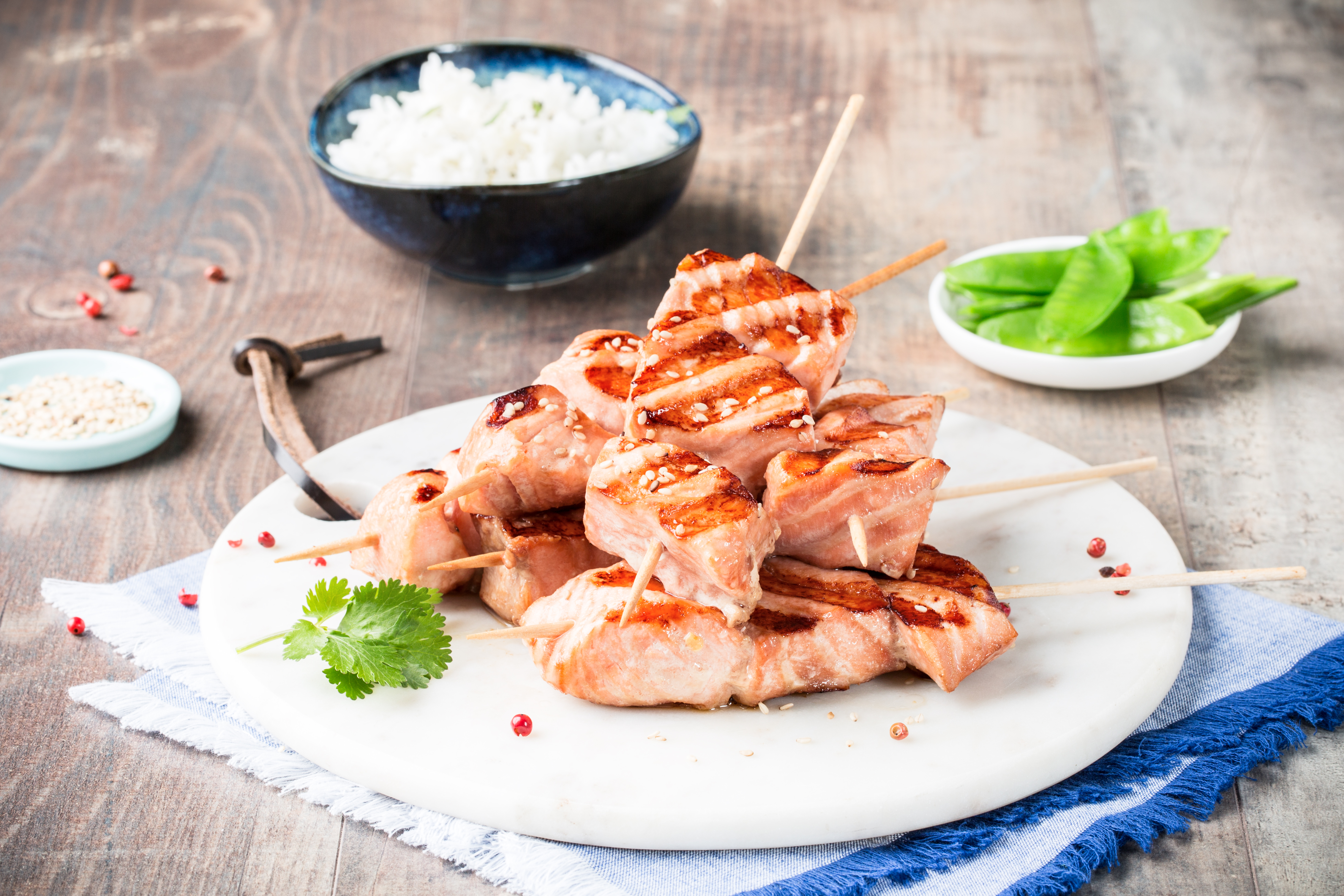 Yakitori-Lachs