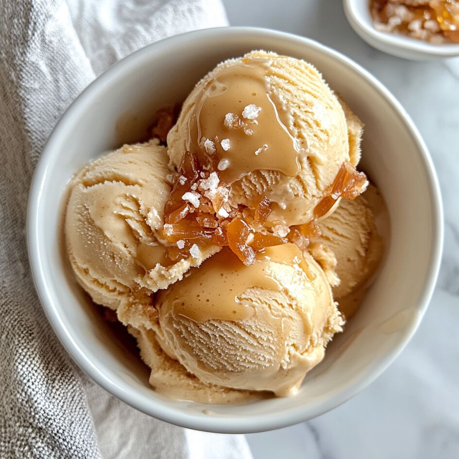 Helado de caramelo con mantequilla salada